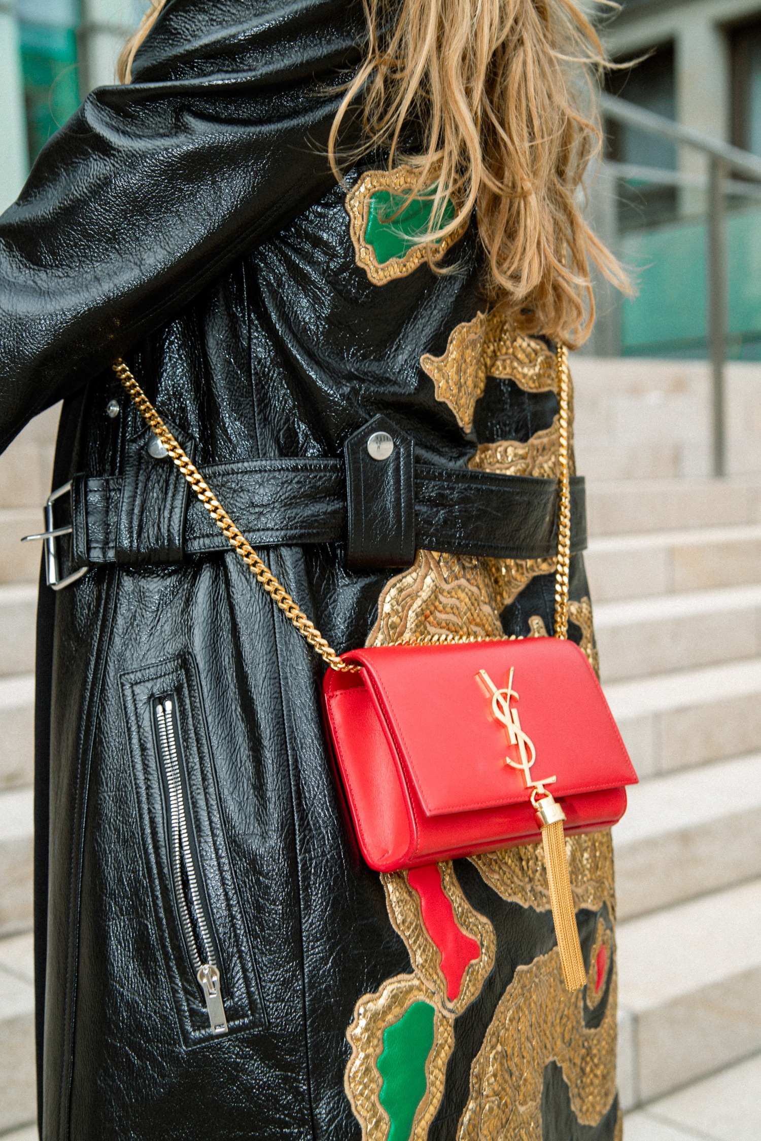 Saint Laurent "Kate" Tasche in Rot