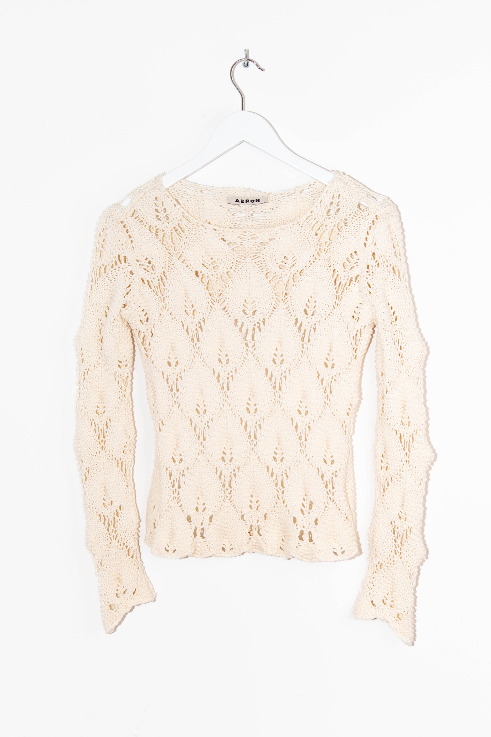 Aeron "Avenue" rückenfreies Häkel-Oberteil in Creme