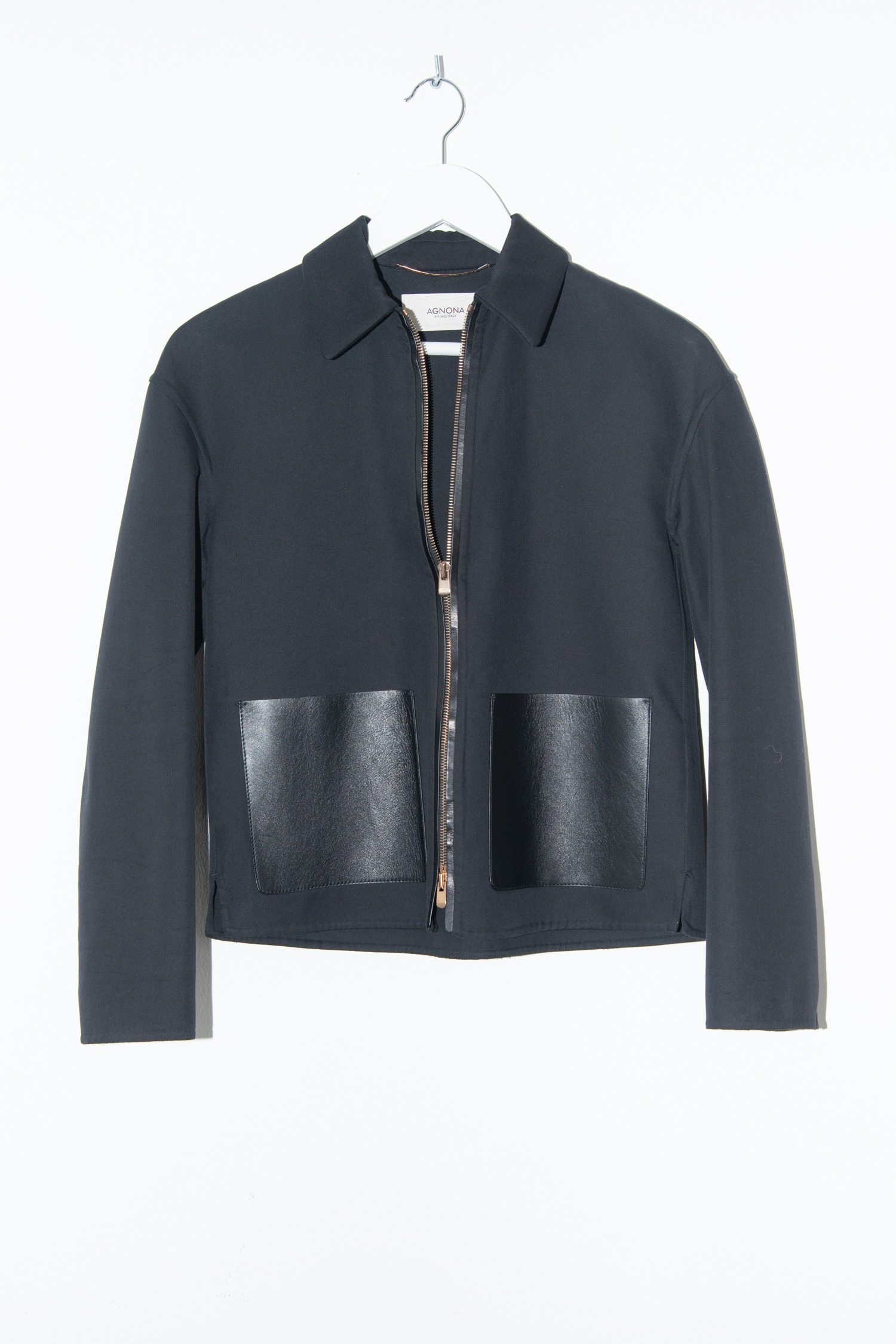 Agnona Jacke in Dunkelblau und Schwarz