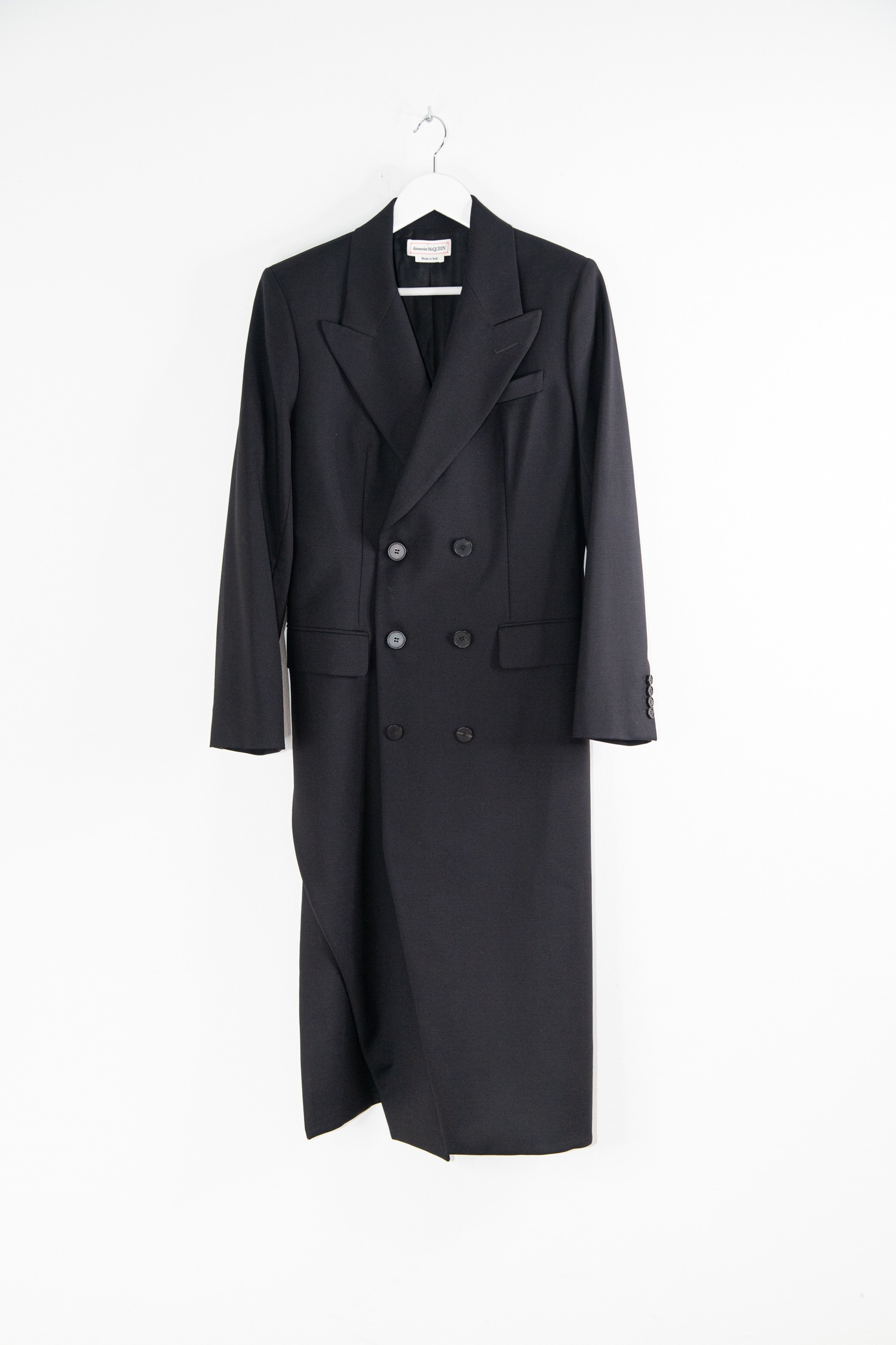 Alexander McQueen Mantel in Schwarz