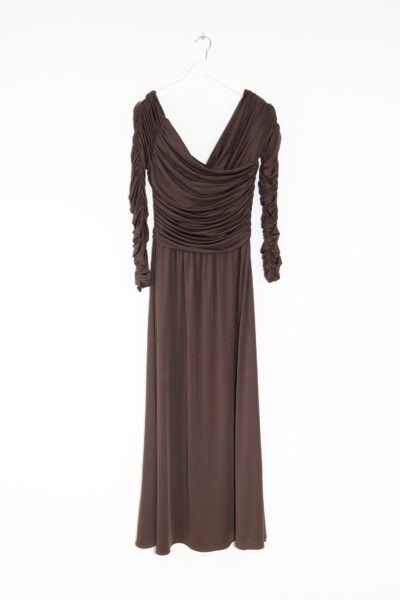Altuzarra "Charlotte" Maxikleid fließend in Braun