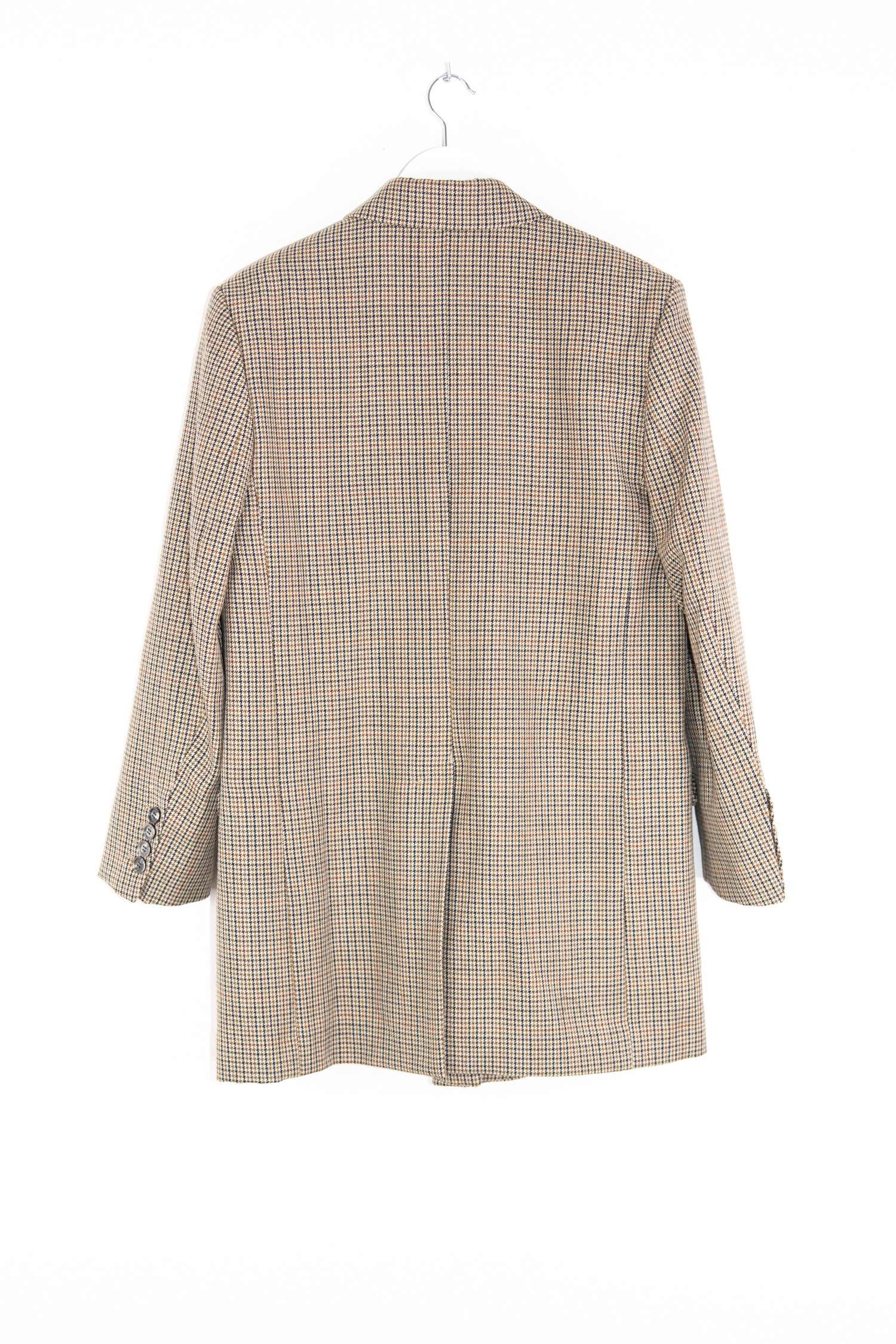 Ami Paris Oversized Blazer mit Hahnentrittmuster in Beige