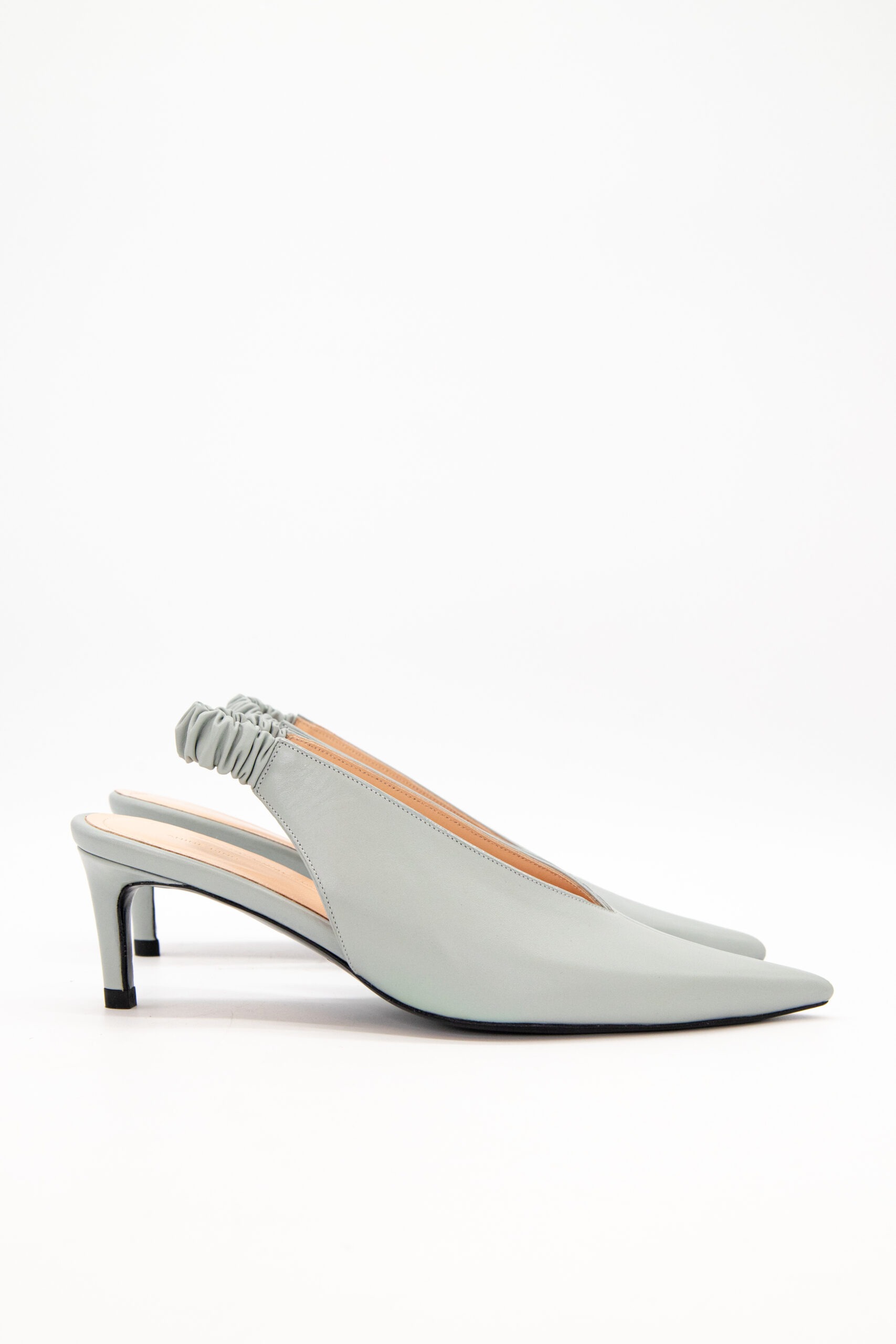 Anine Bing "Lyla" Slingback Pumps in Mint