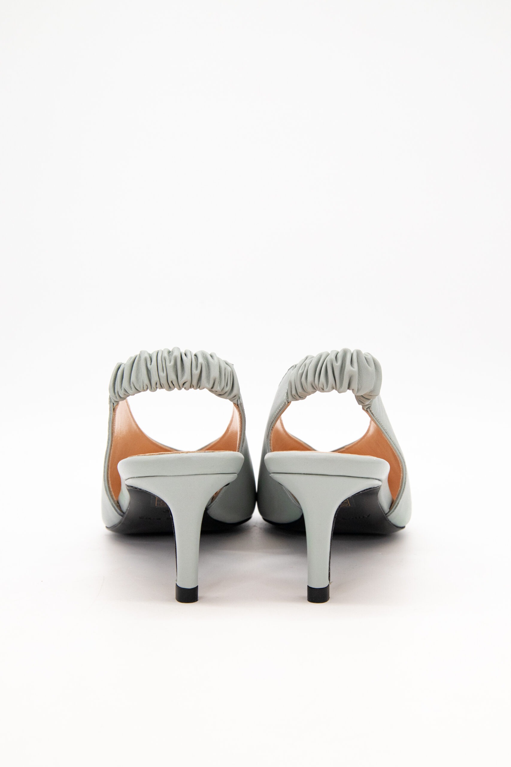 Anine Bing "Lyla" Slingback Pumps in Mint