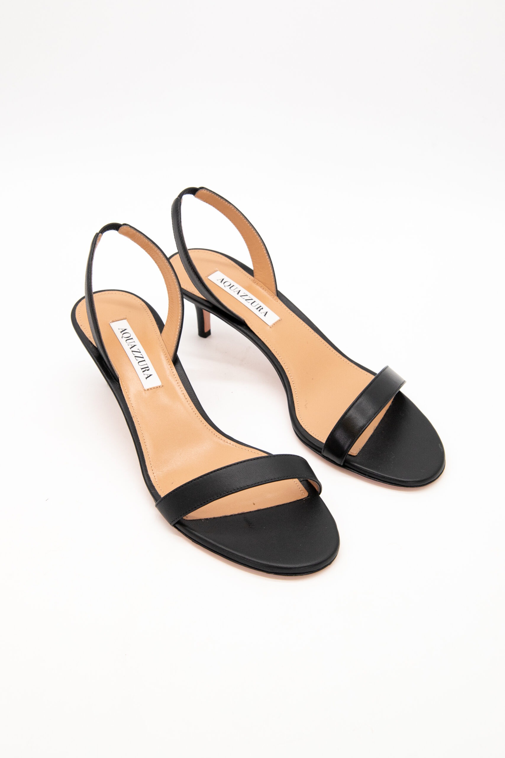 Aquazzura Slingback-Pumps aus Leder in Schwarz