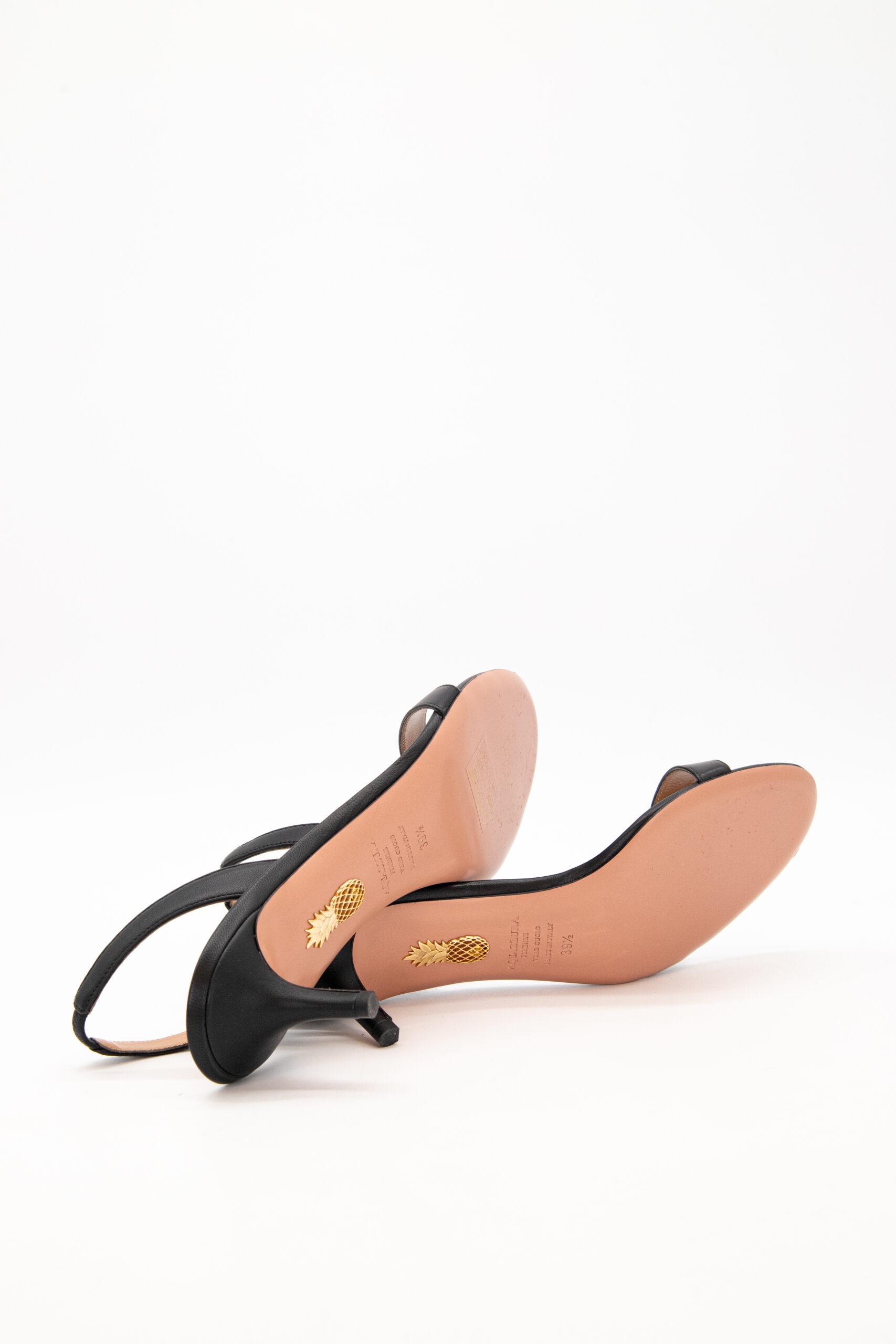 Aquazzura Slingback-Pumps aus Leder in Schwarz