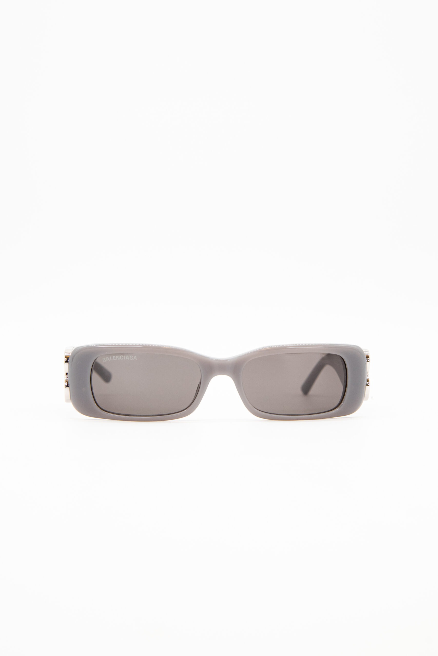 Balenciaga "Dynasty" Sonnenbrille in Grau und Silber