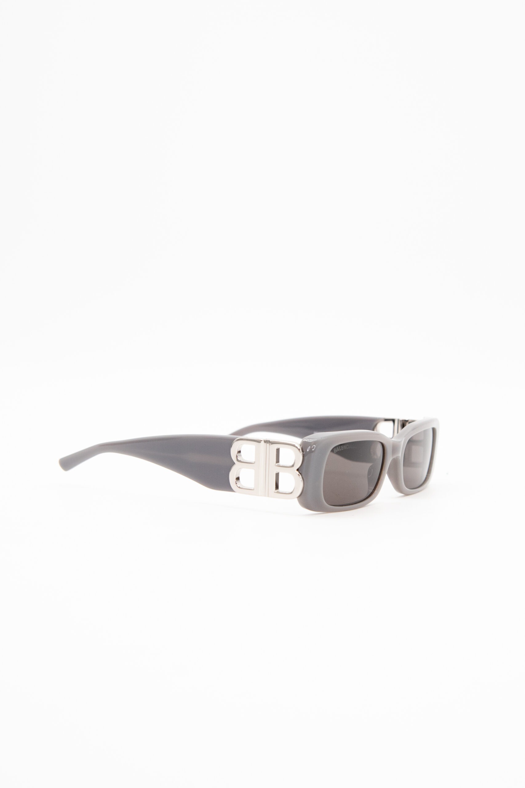 Balenciaga "Dynasty" Sonnenbrille in Grau und Silber