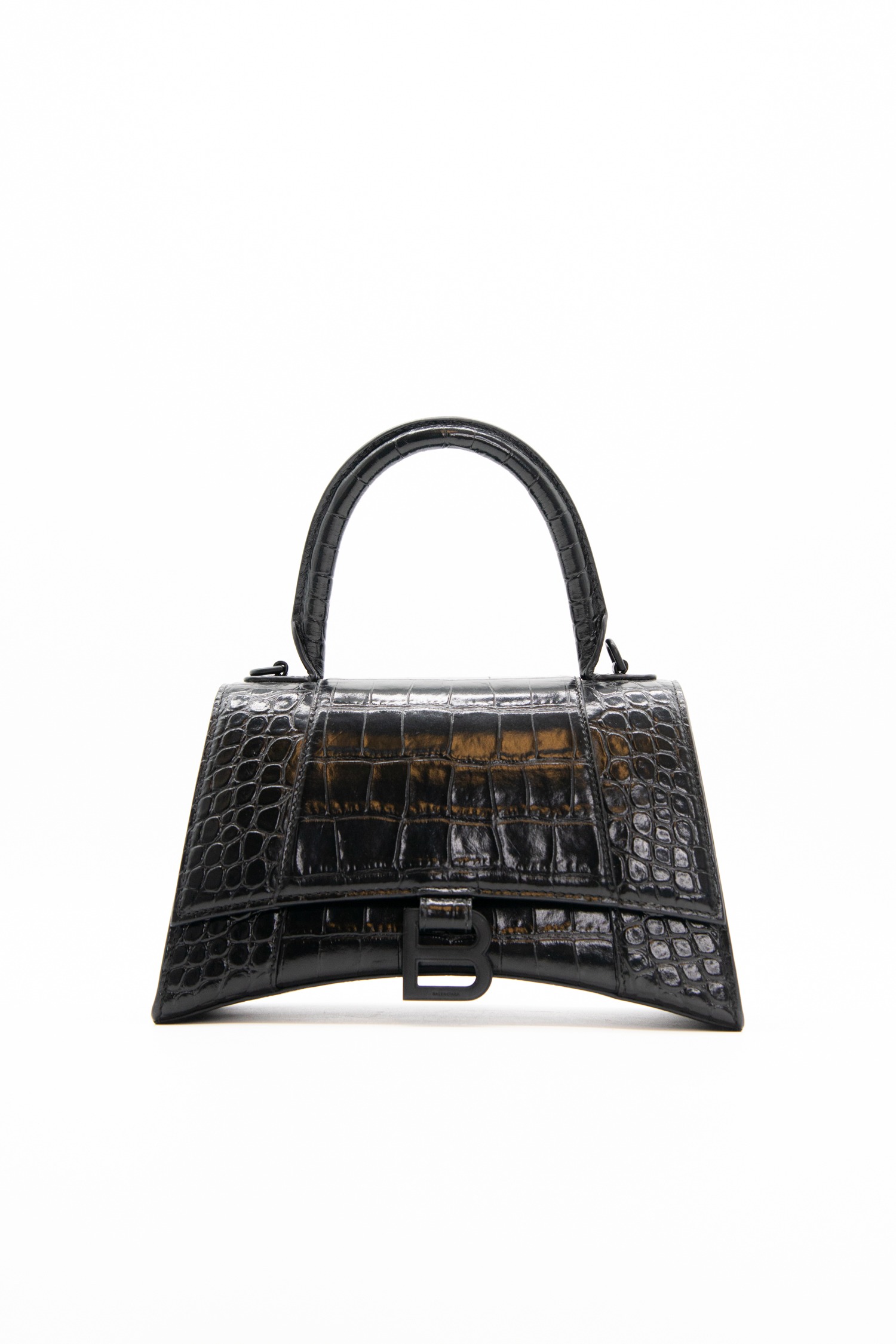 Balenciaga "Hourglass Small" Umhängetasche aus Leder