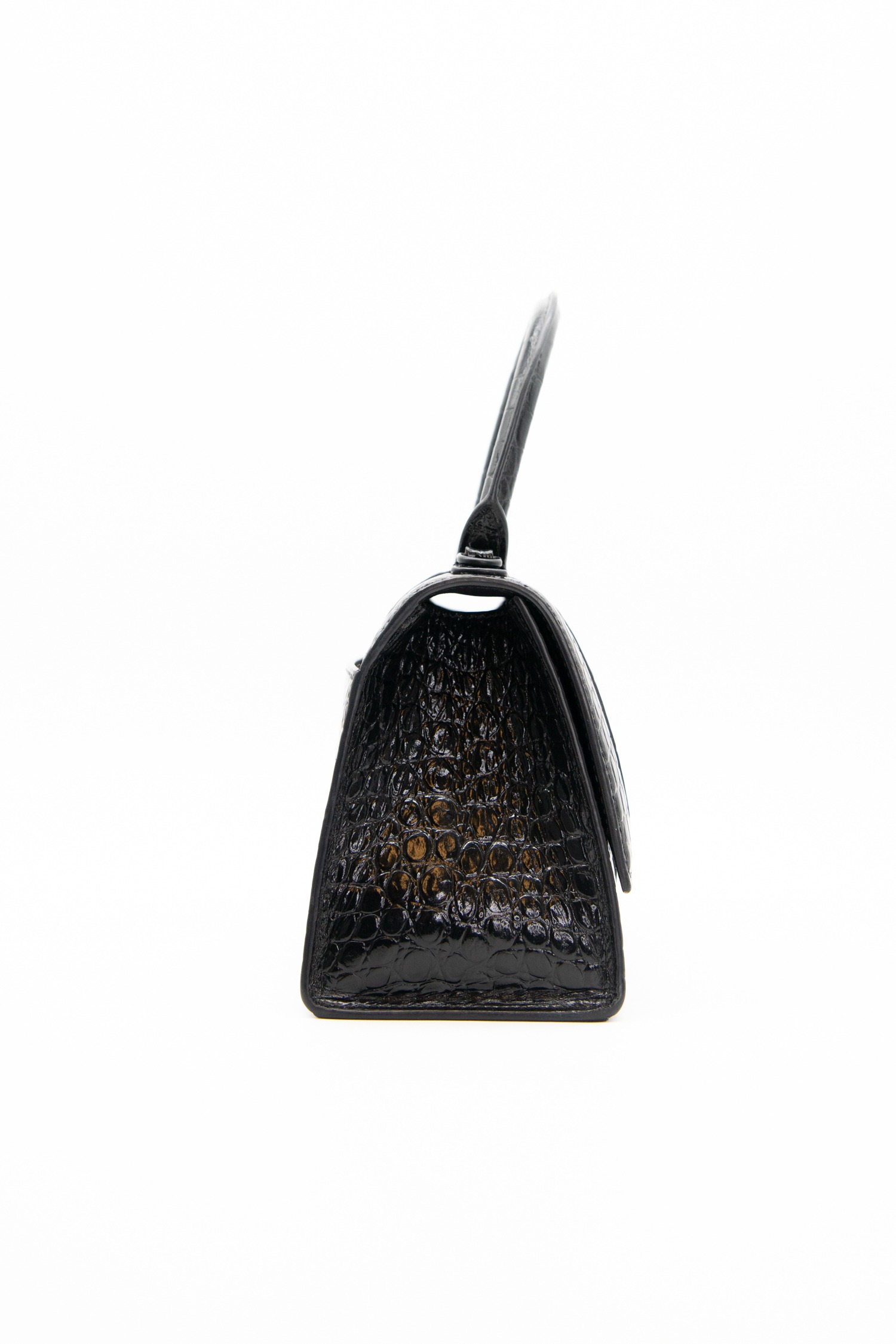 Balenciaga "Hourglass Small" Umhängetasche aus Leder