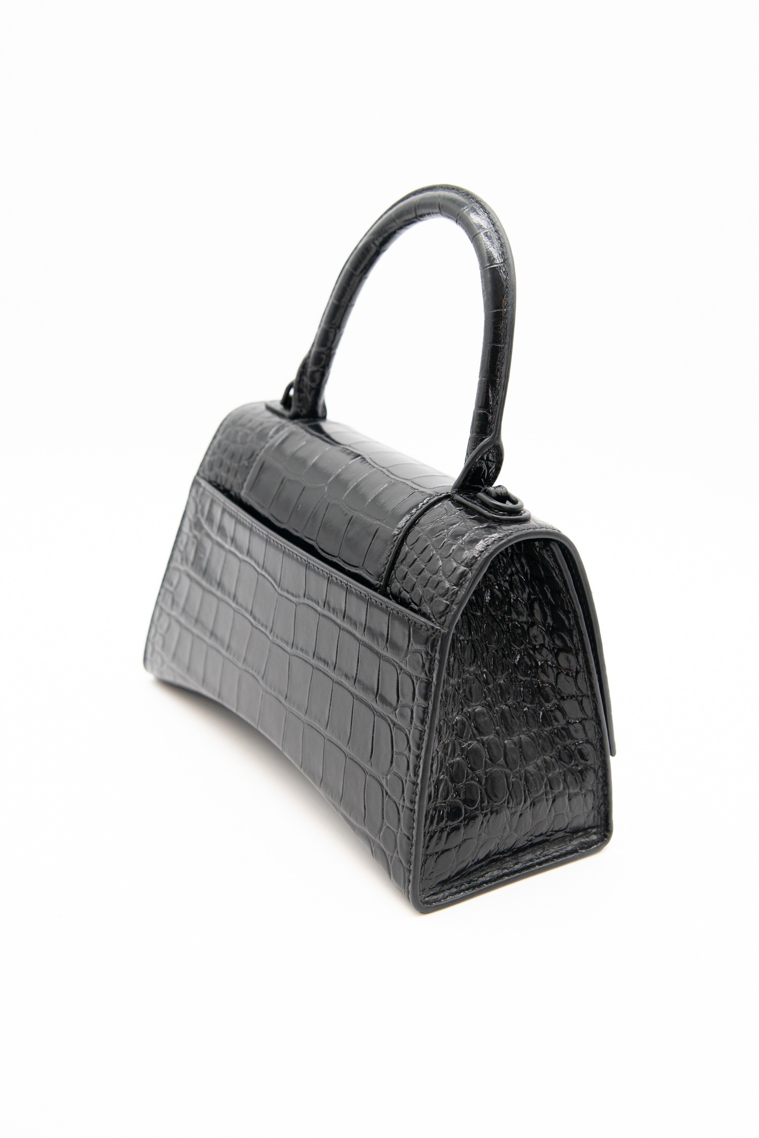 Balenciaga "Hourglass Small" Umhängetasche aus Leder