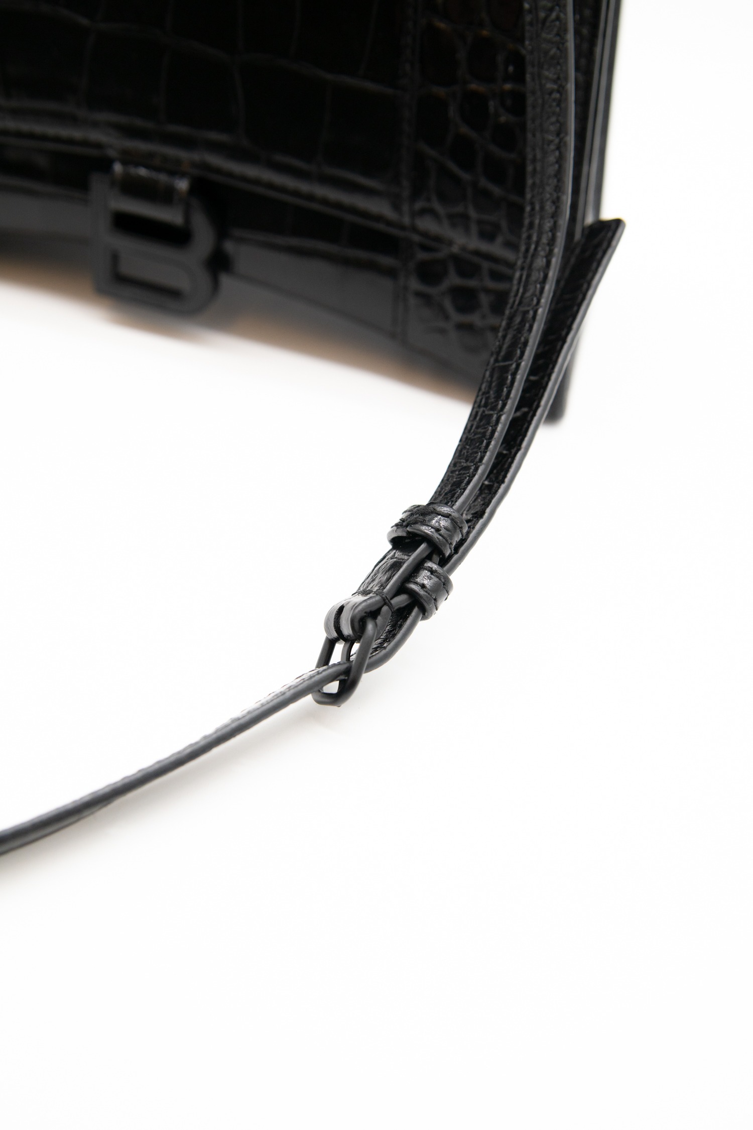 Balenciaga "Hourglass Small" Umhängetasche aus Leder