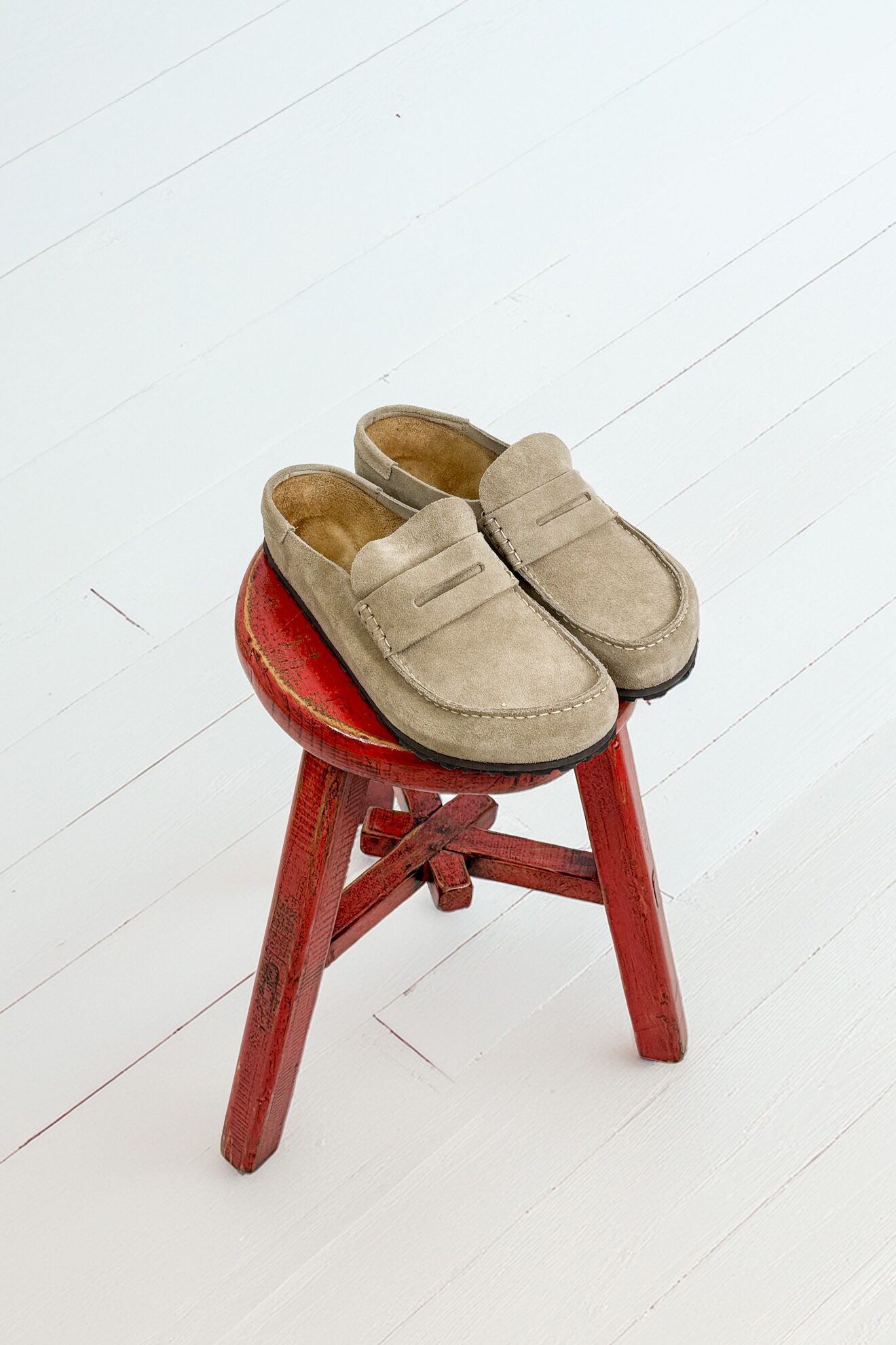 Birkenstock "Naples Wrapped" Slipper in Beige