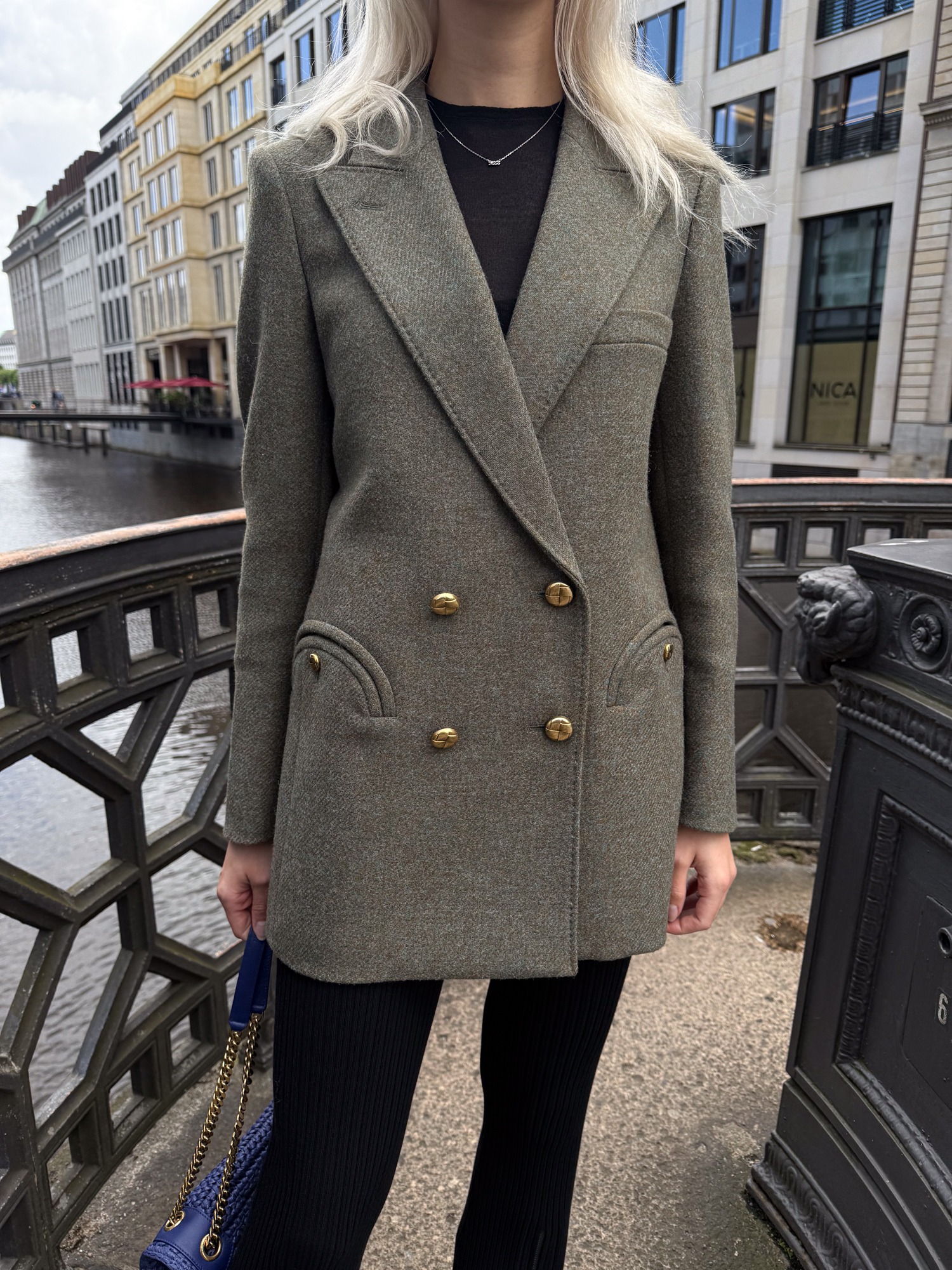 Blazé Milano "Awatea Everyday" Blazer in Grünbraun