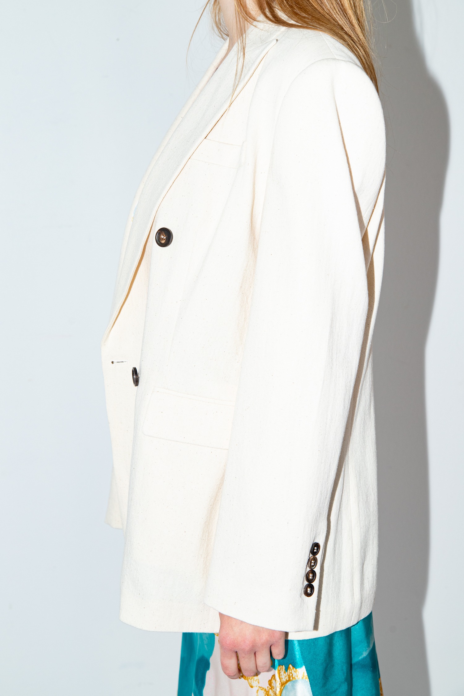 Brunello Cucinelli zweireihiger Blazer in Hellbeige