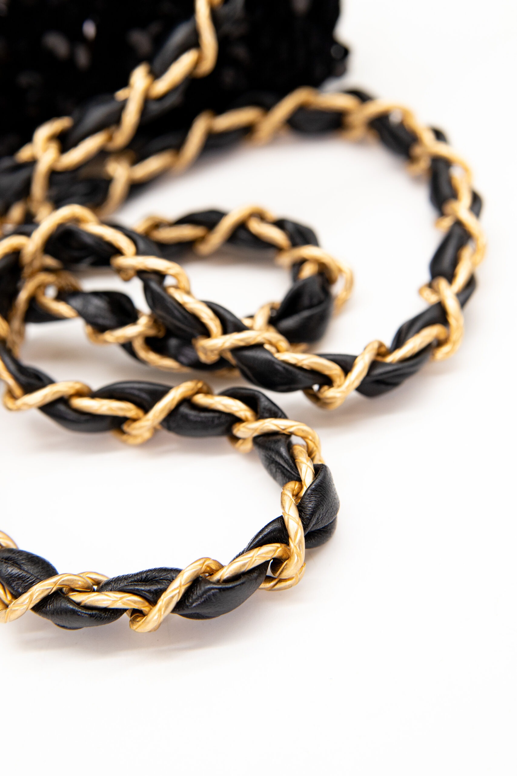 Chanel "Bow Frame Clutch" Umhängetasche mit Pailletten