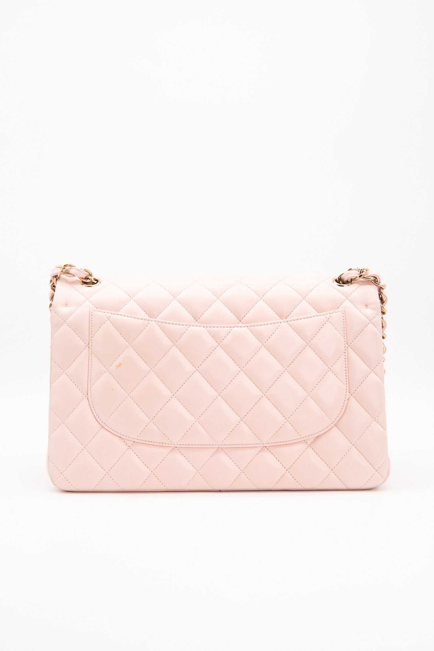 Chanel "Classic Jumbo Double Flap Bag" Hellrosa