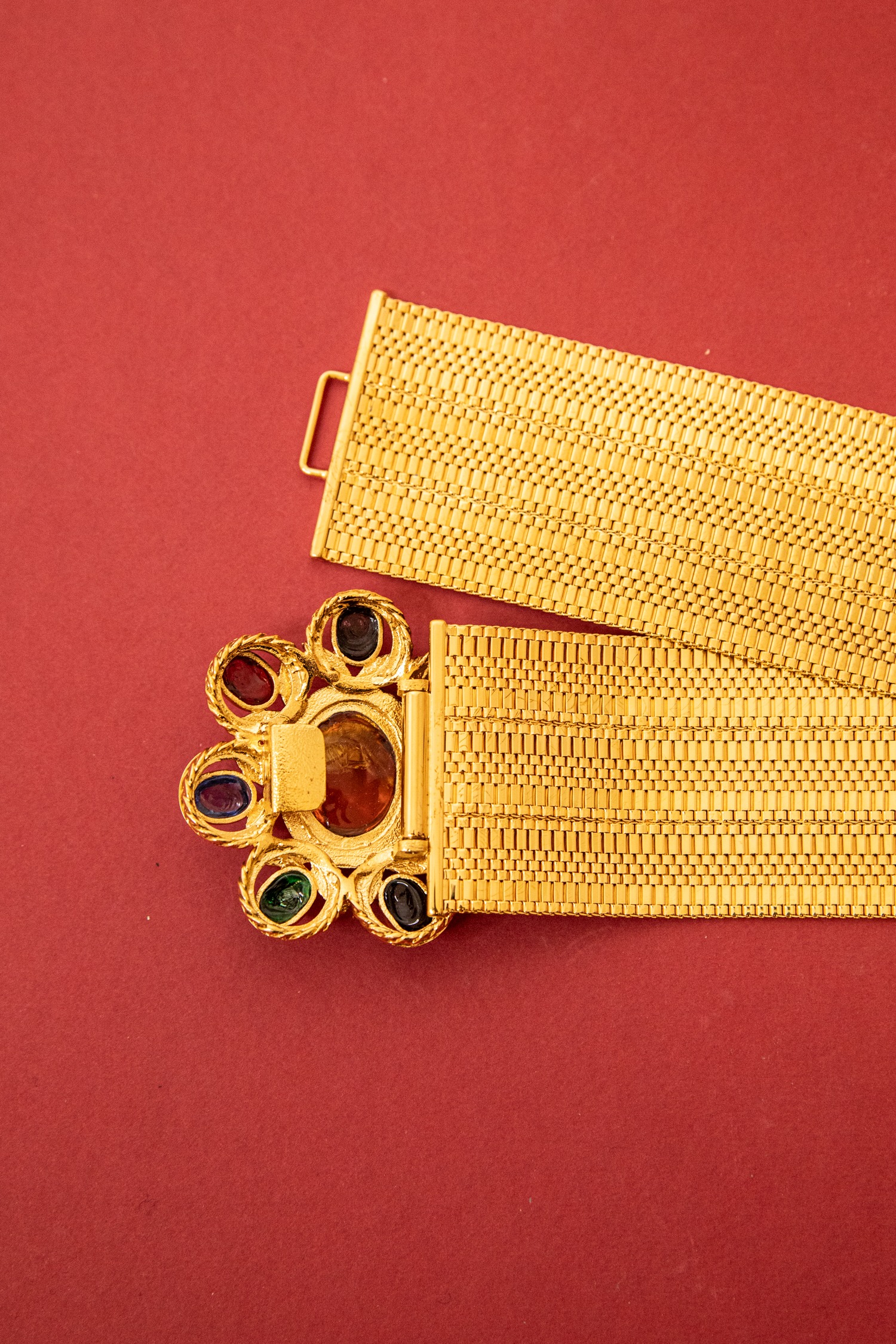 Chanel Vintage Gürtel in Gold und Bunt