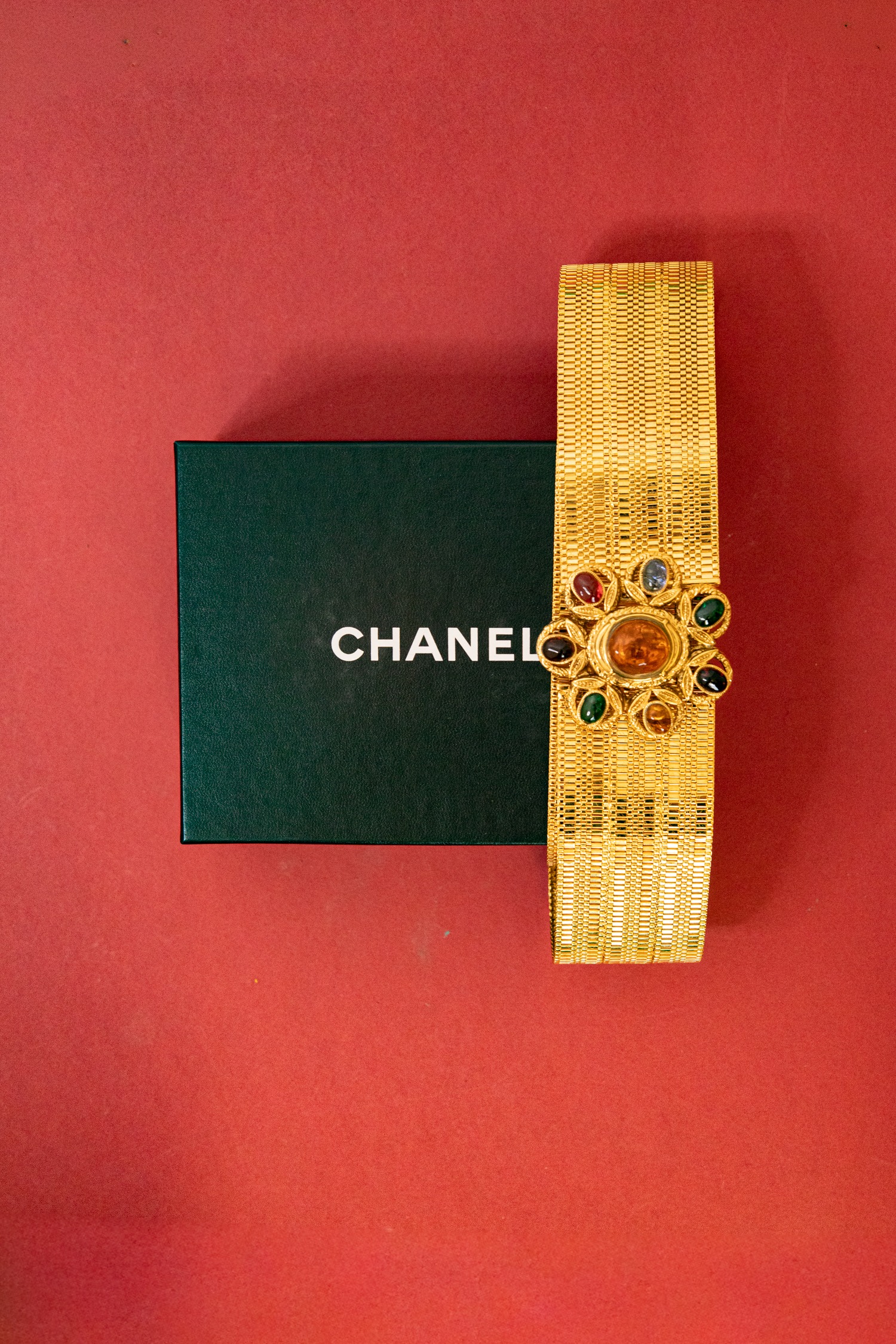 Chanel Vintage Gürtel in Gold und Bunt