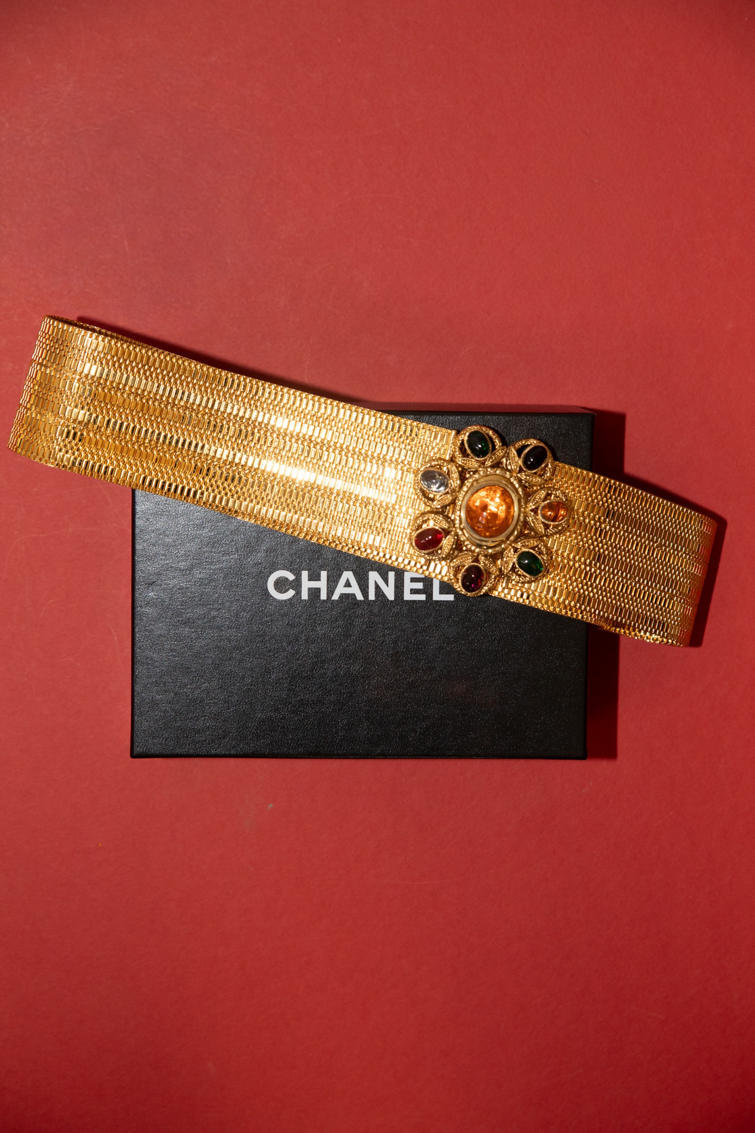 Chanel Vintage Gürtel in Gold und Bunt