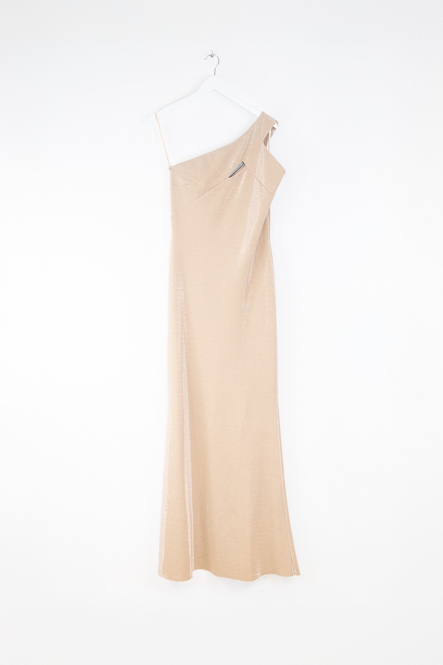 Chiara Boni "Atlas" One-Shoulder Maxikleid in Gold