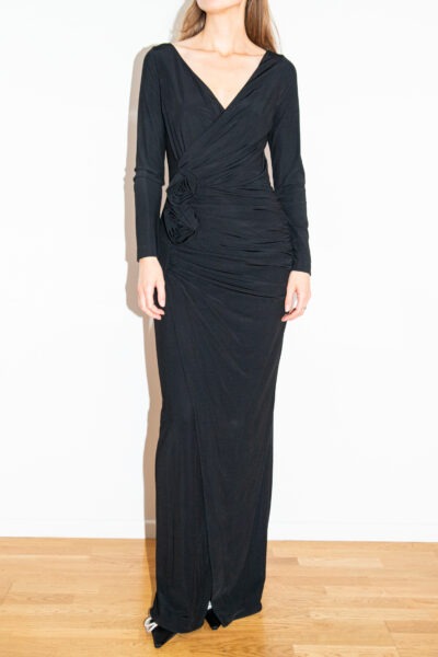 Chiara Boni bodenlanges Maxikleid "Tarcisia" in Schwarz