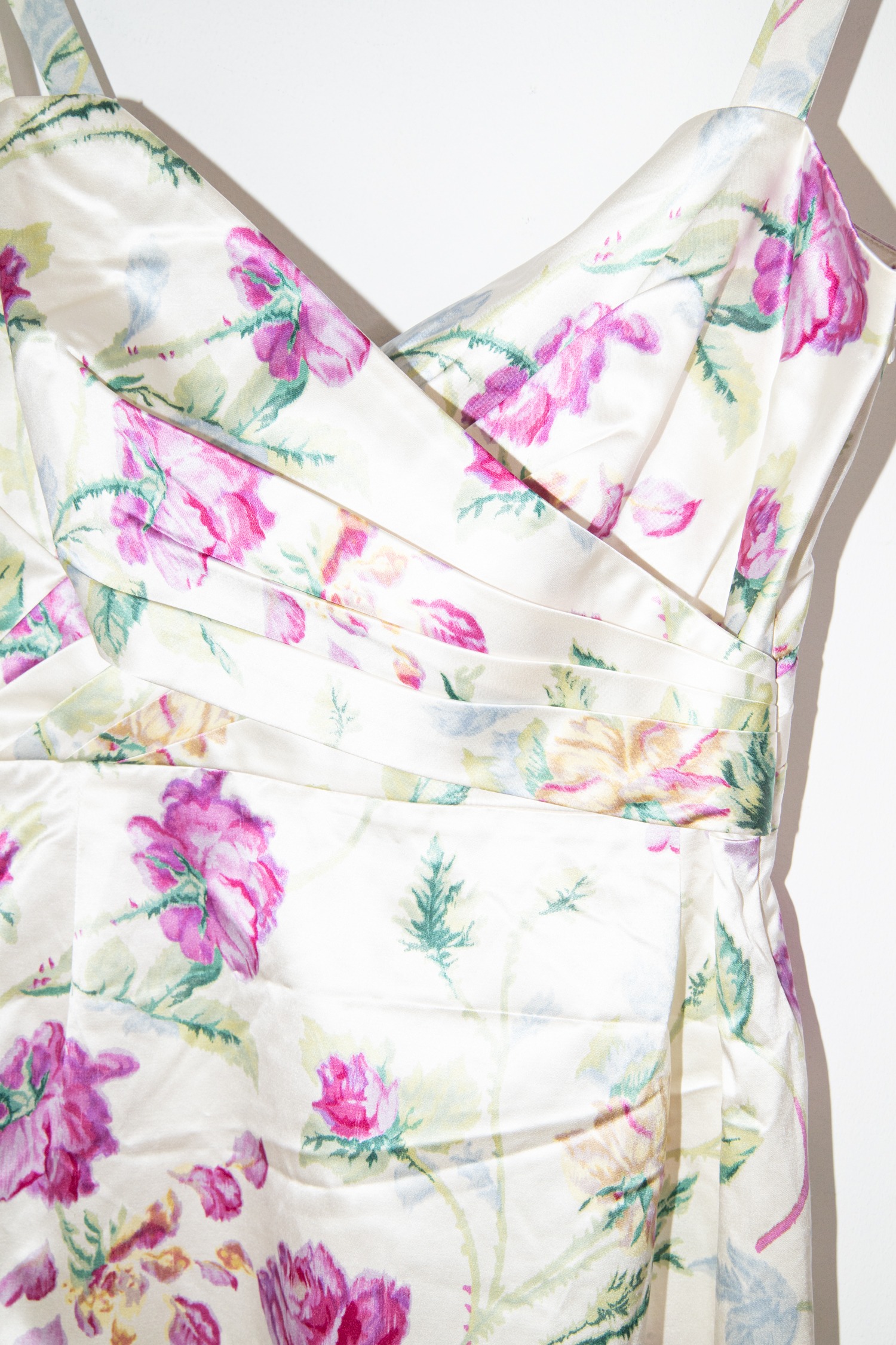 Dior Minikleid mit Blumenmuster in Cremeweiß