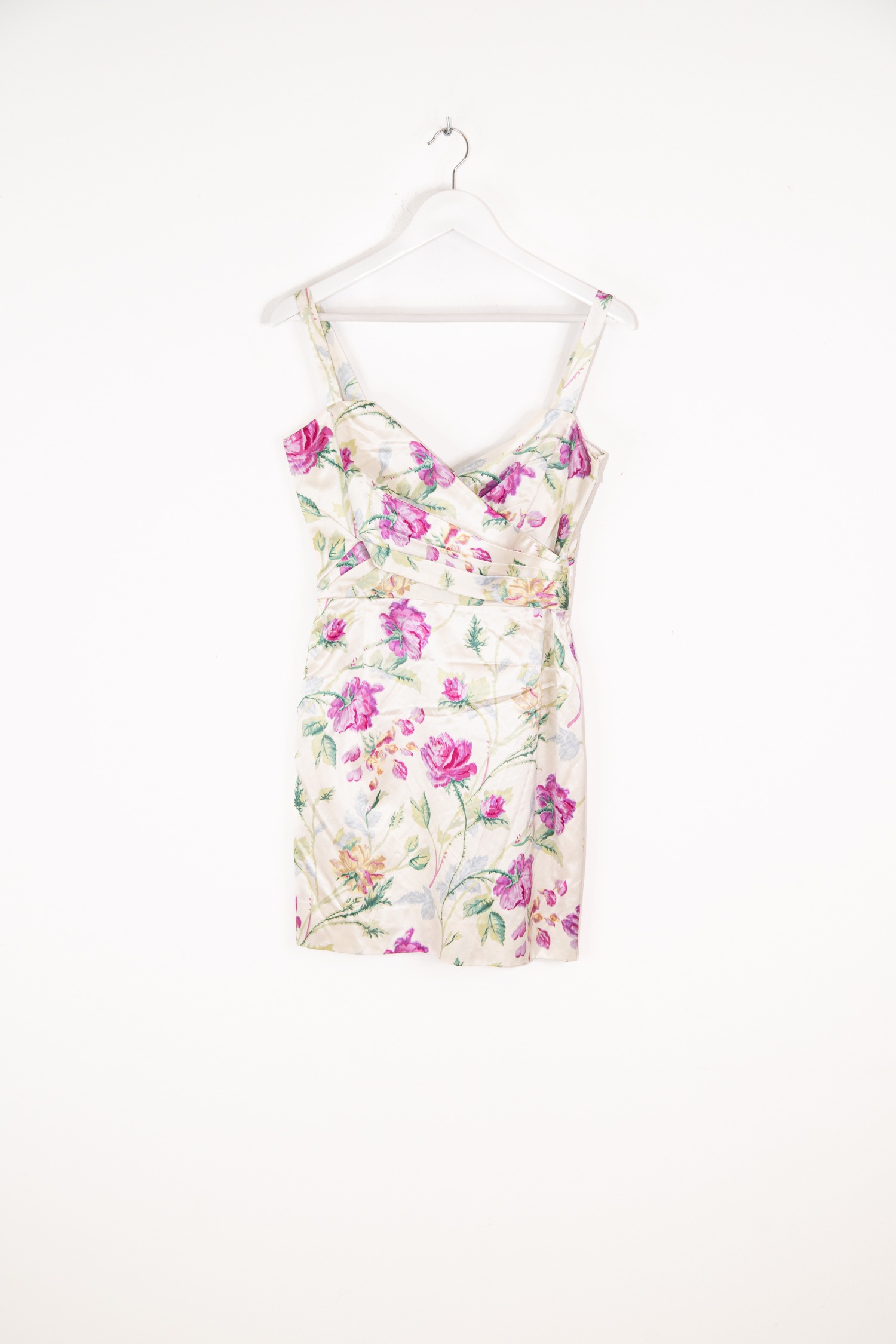 Dior Minikleid mit Blumenmuster in Cremeweiß