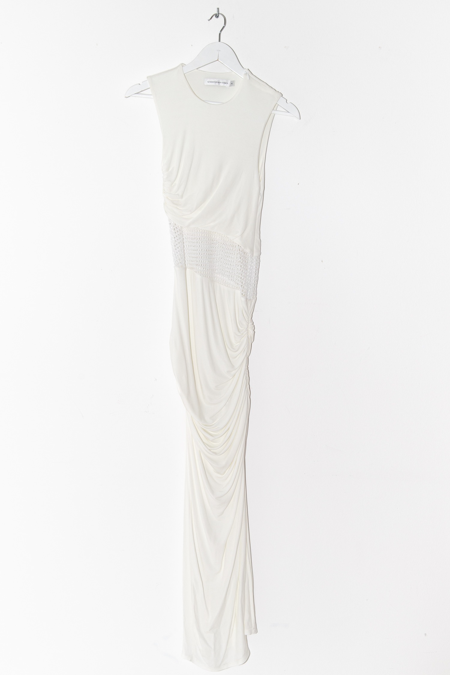 Christopher Esber "Boketto Column" Maxikleid in Weiß