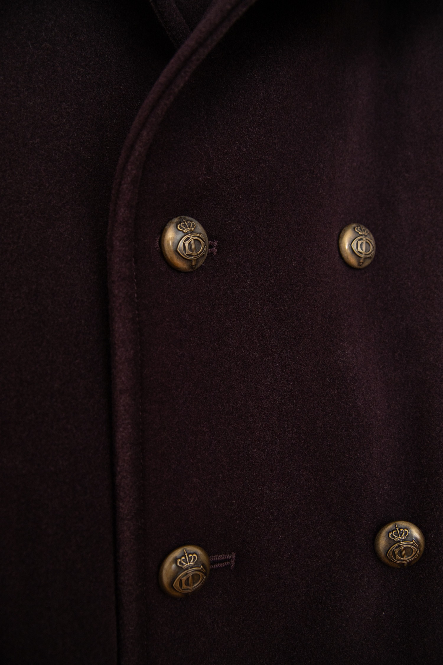 Circolo 1901 Cabanjacke in Aubergine und Antikgold