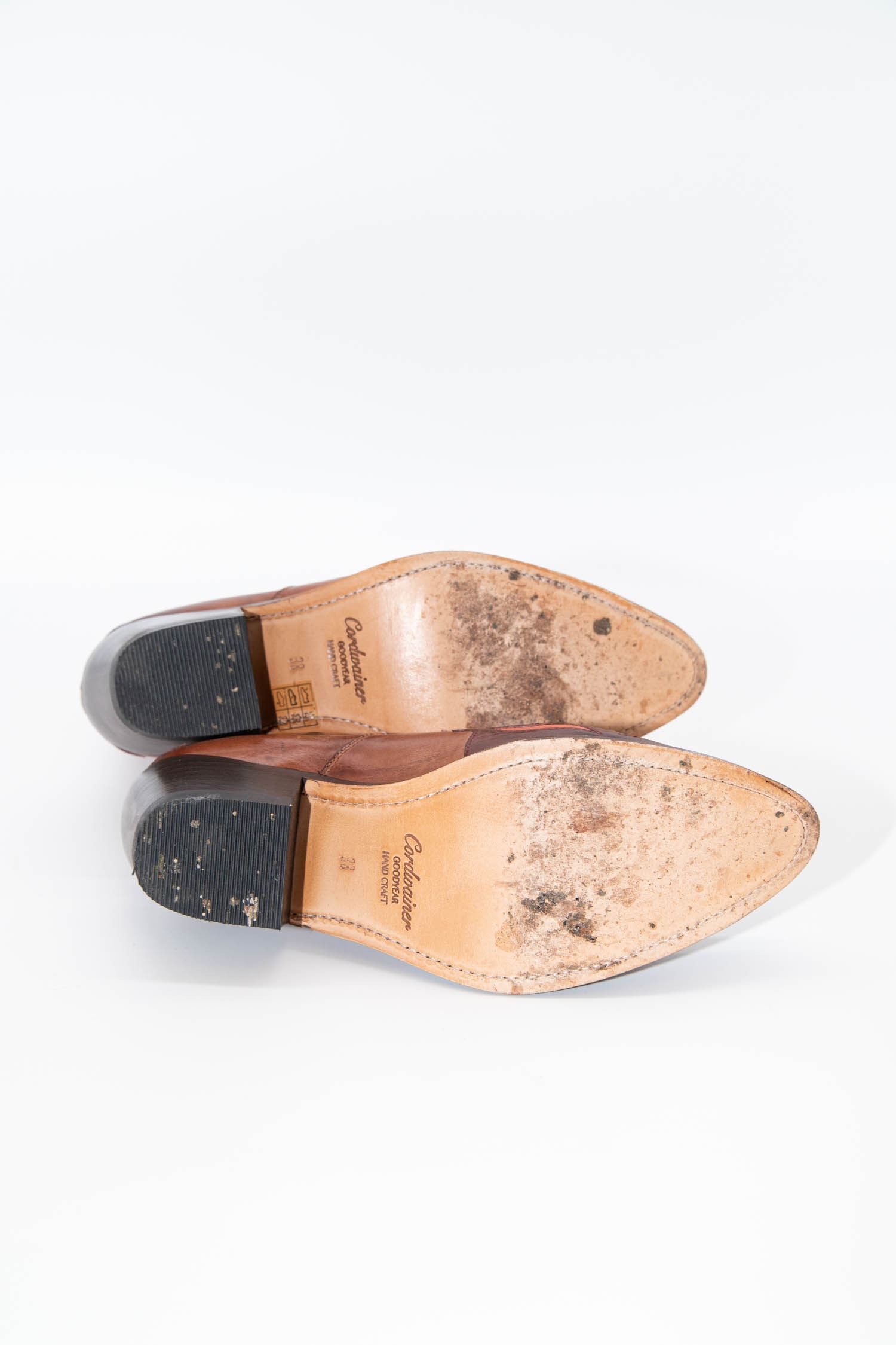 Cordwainer Cowboy-Stiefeletten in Braun und Rot