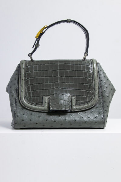 Fendi "Silvana" Handtasche in Grau