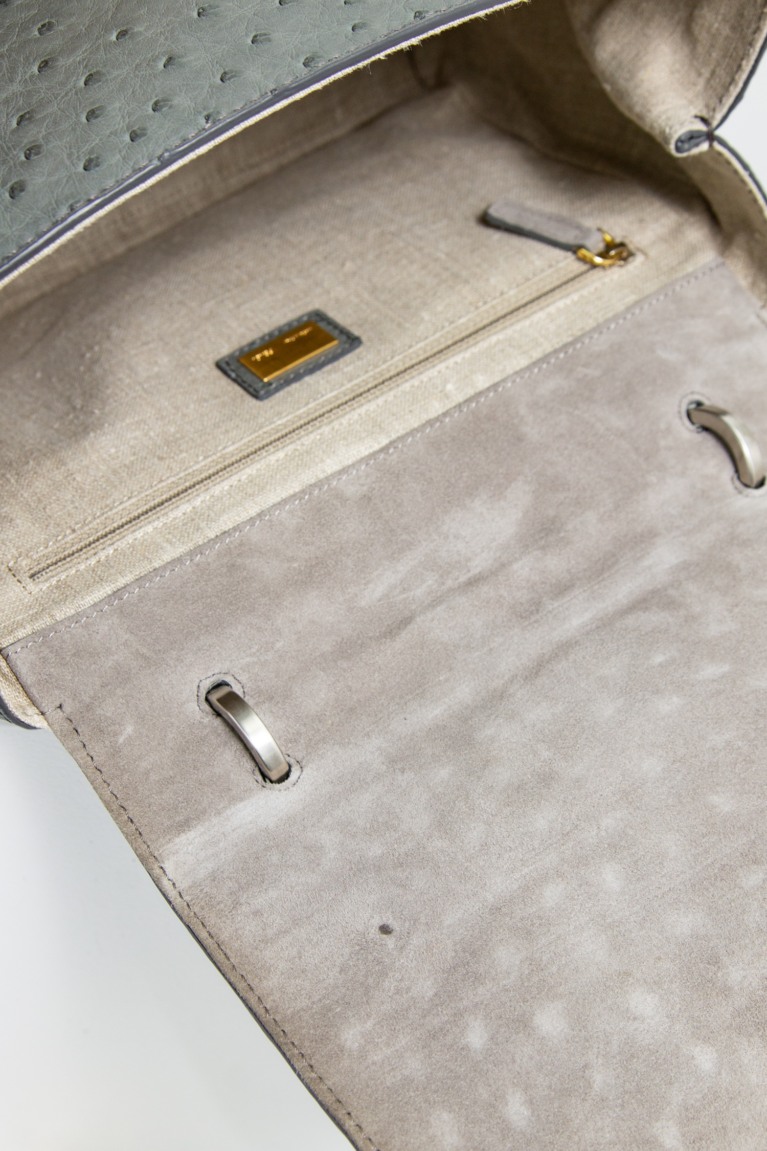 Fendi "Silvana" Handtasche in Grau