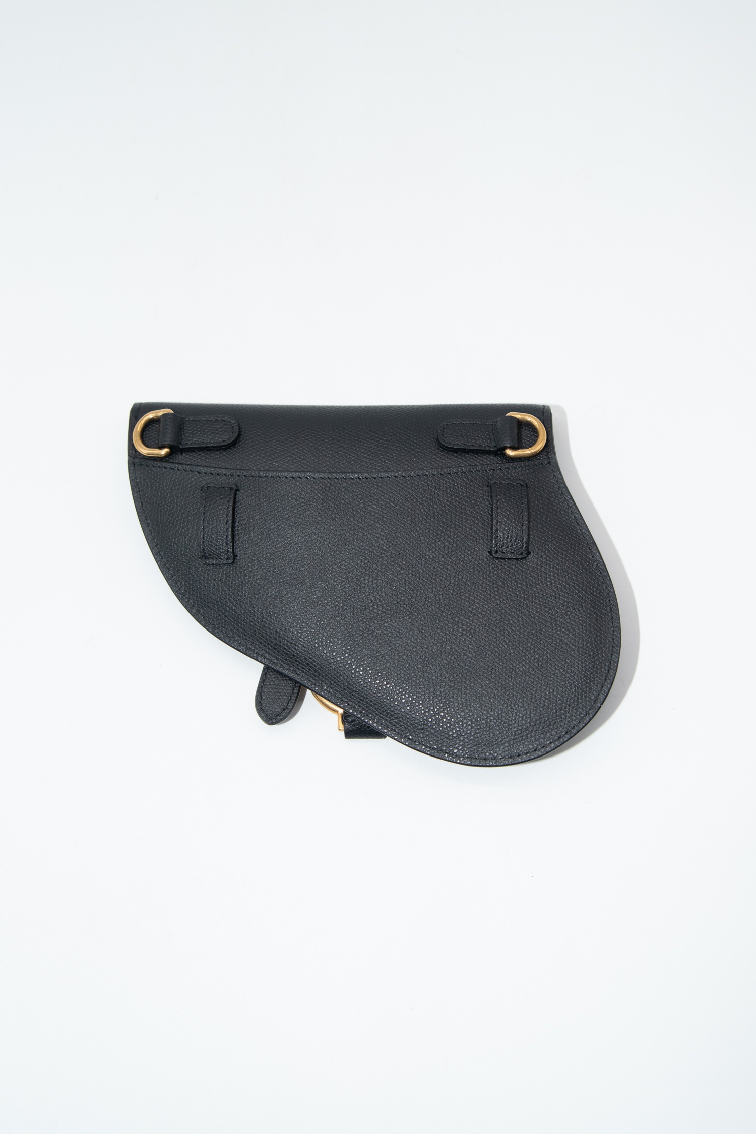 Dior "Saddle Pouch" kleine Tasche in Schwarz