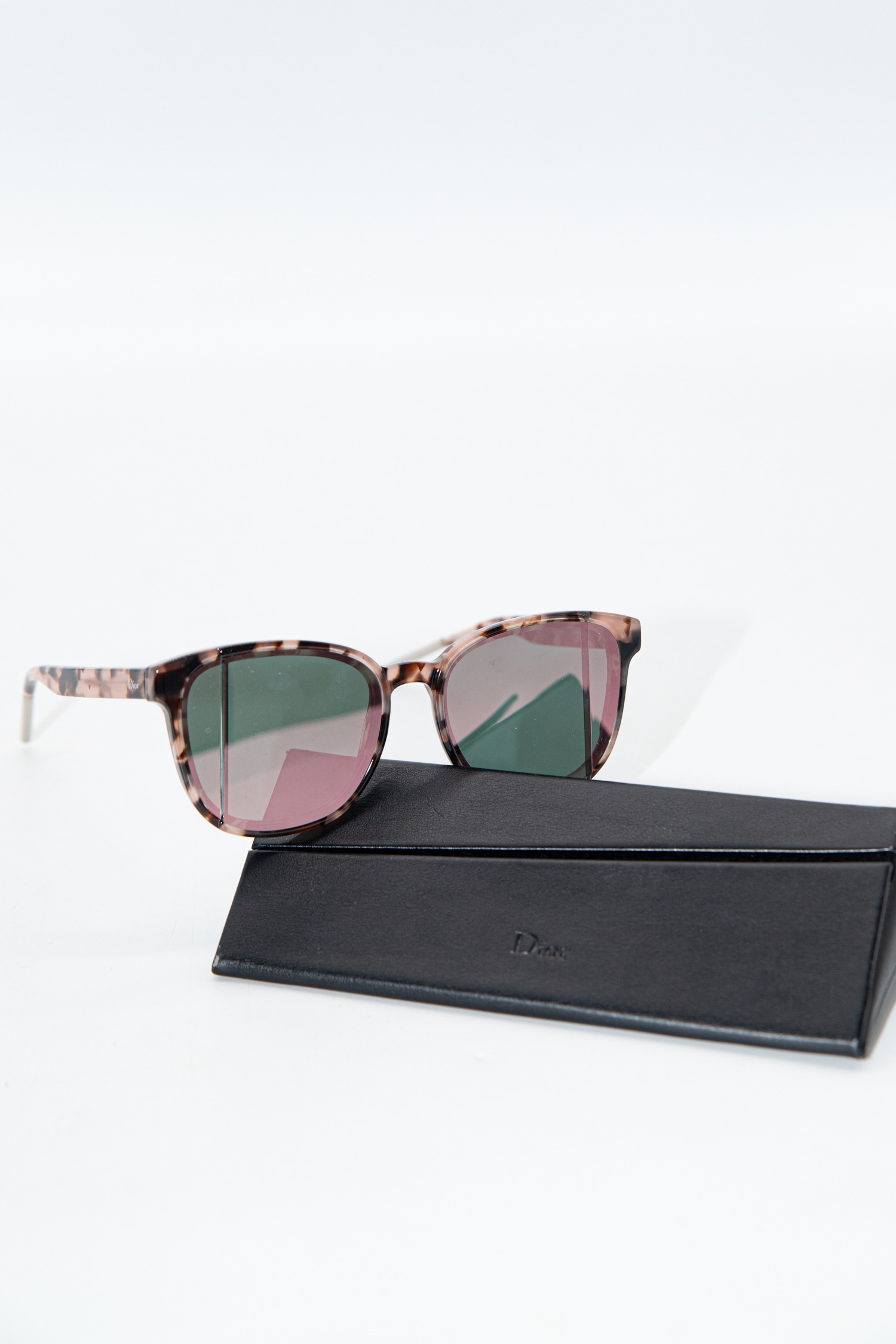 Dior "Step" Sonnenbrille in Havanna braun-meliert
