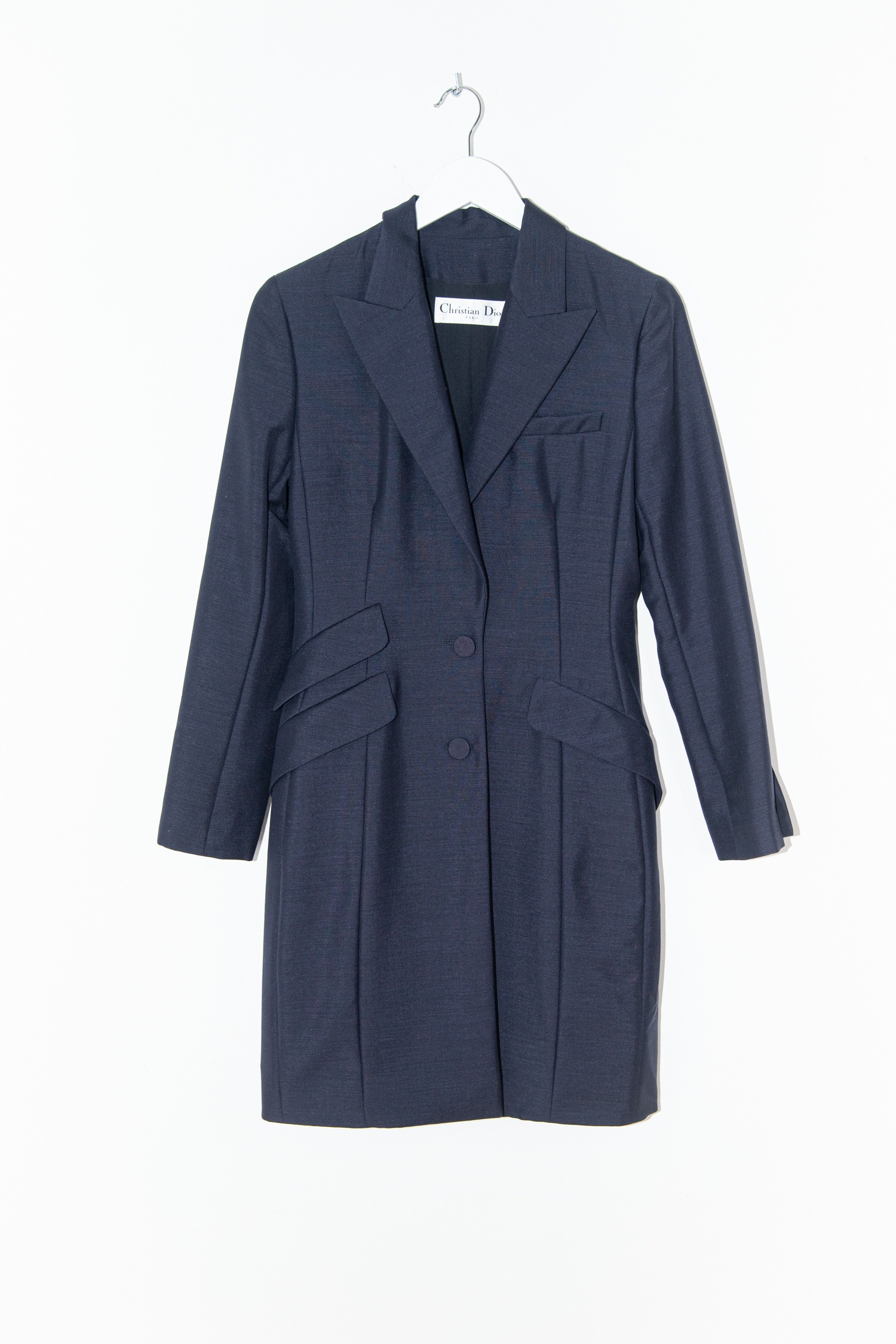 Christian Dior langer Blazer in Dunkelblau