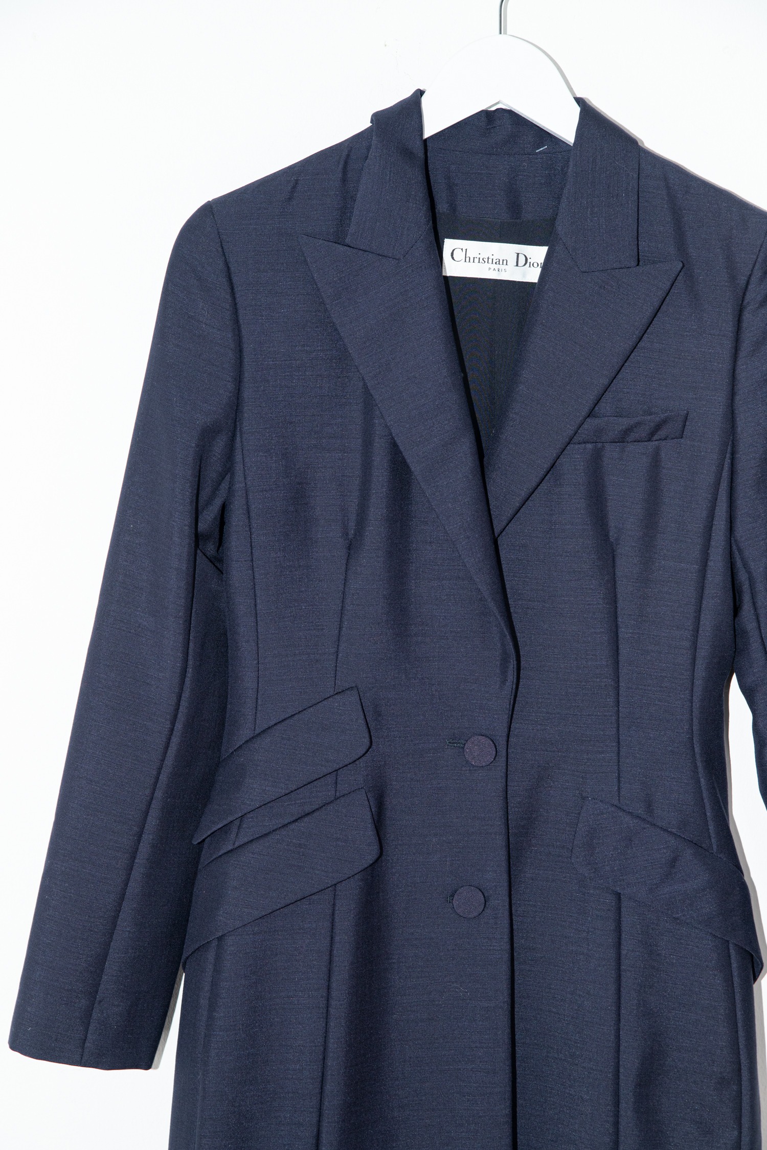 Christian Dior langer Blazer in Dunkelblau
