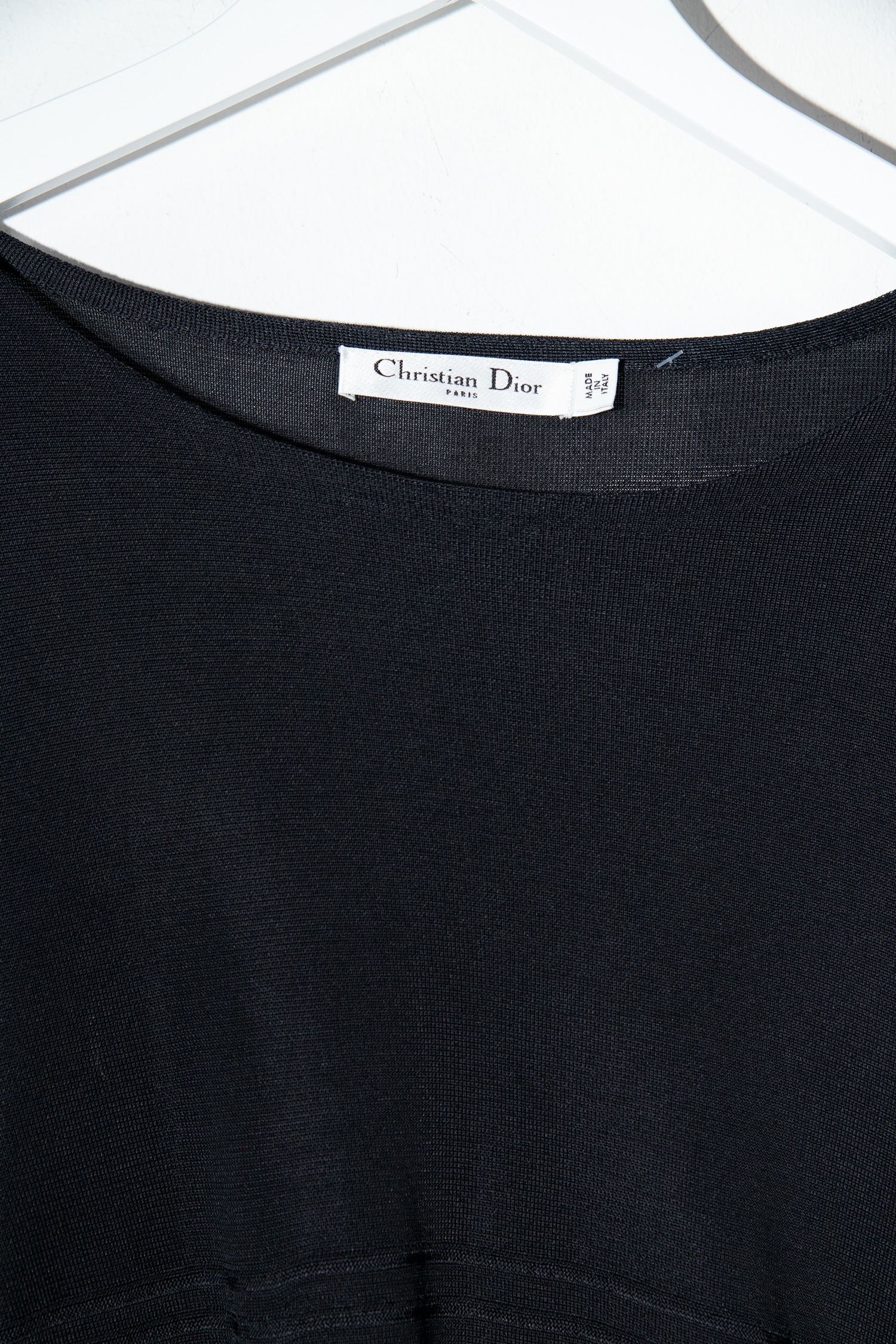 Christian Dior Asymetrisches Vintage Oberteil in Schwarz