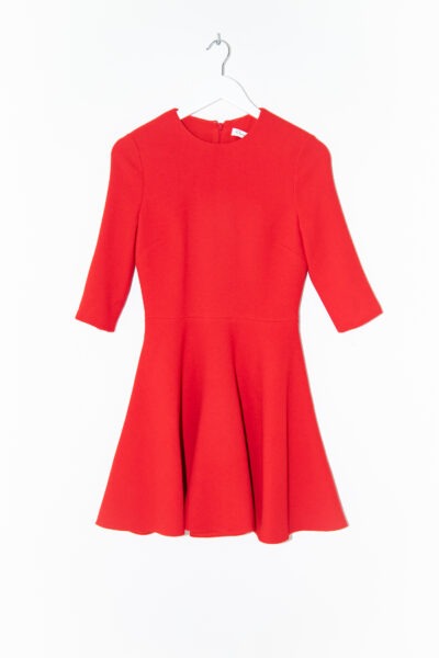 Christian Dior Vintage Minikleid aus Wolle in Rot