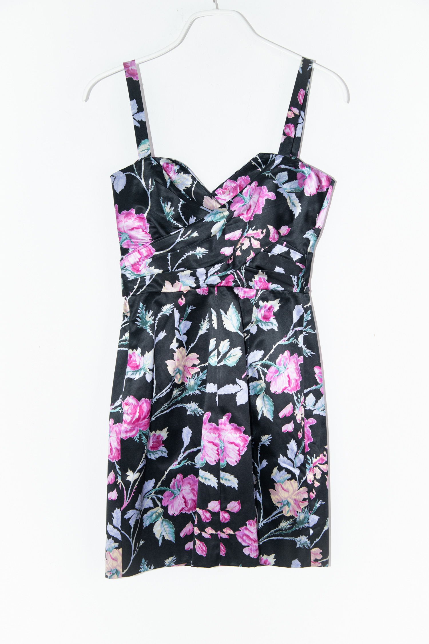 Escada Couture Plissee Minikleid in Rosa