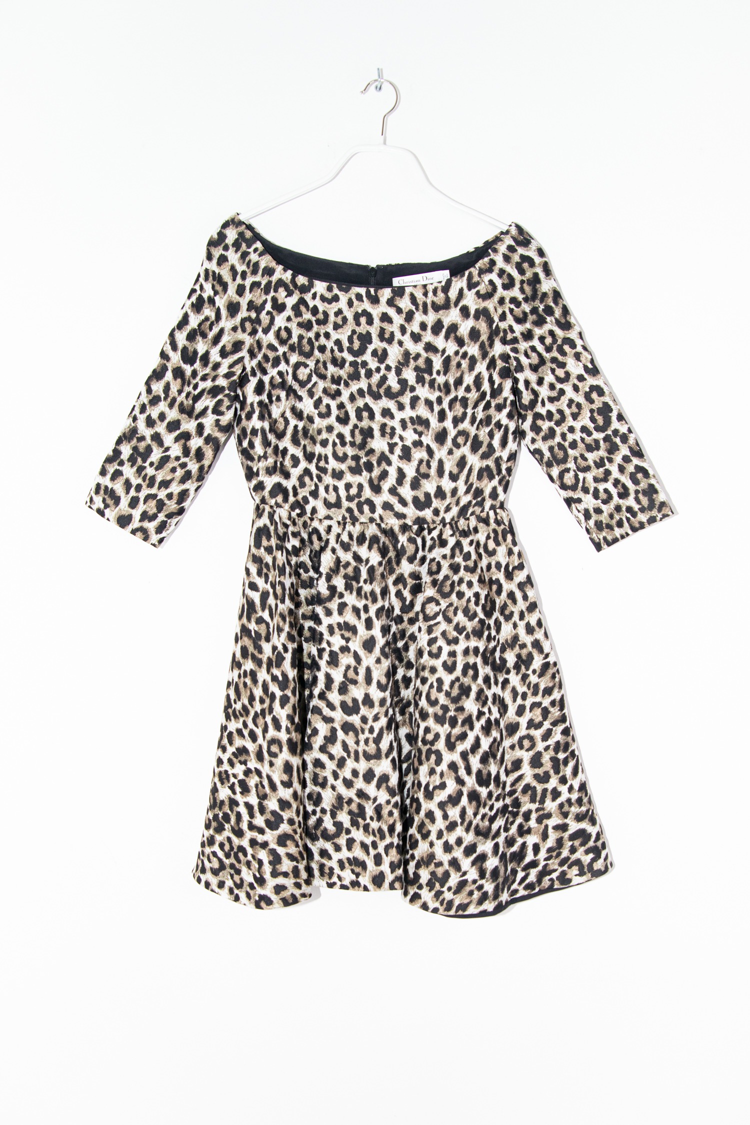 Christian Dior Vintage Minikleid mit Leopardenmuster