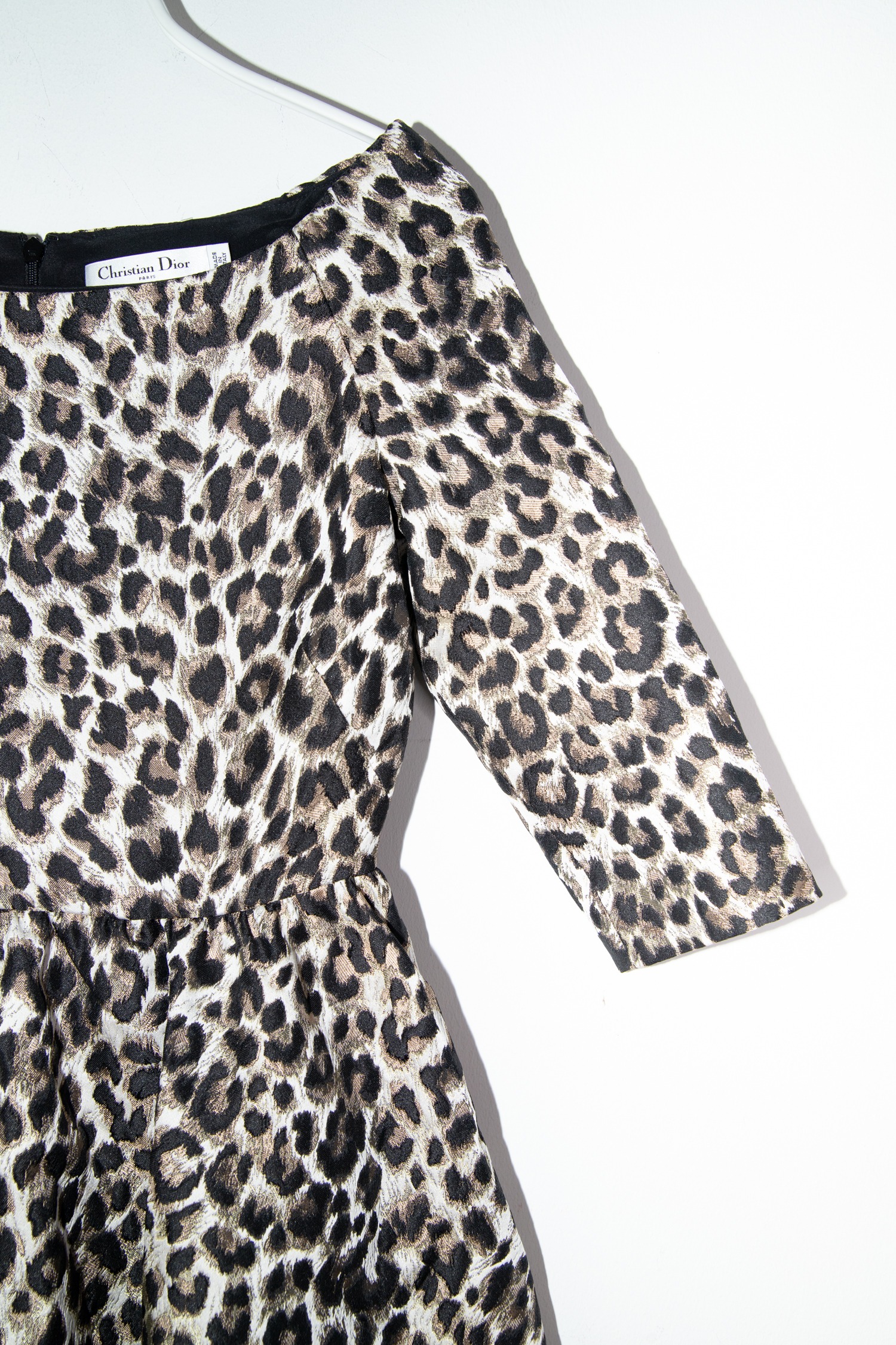 Christian Dior Vintage Minikleid mit Leopardenmuster