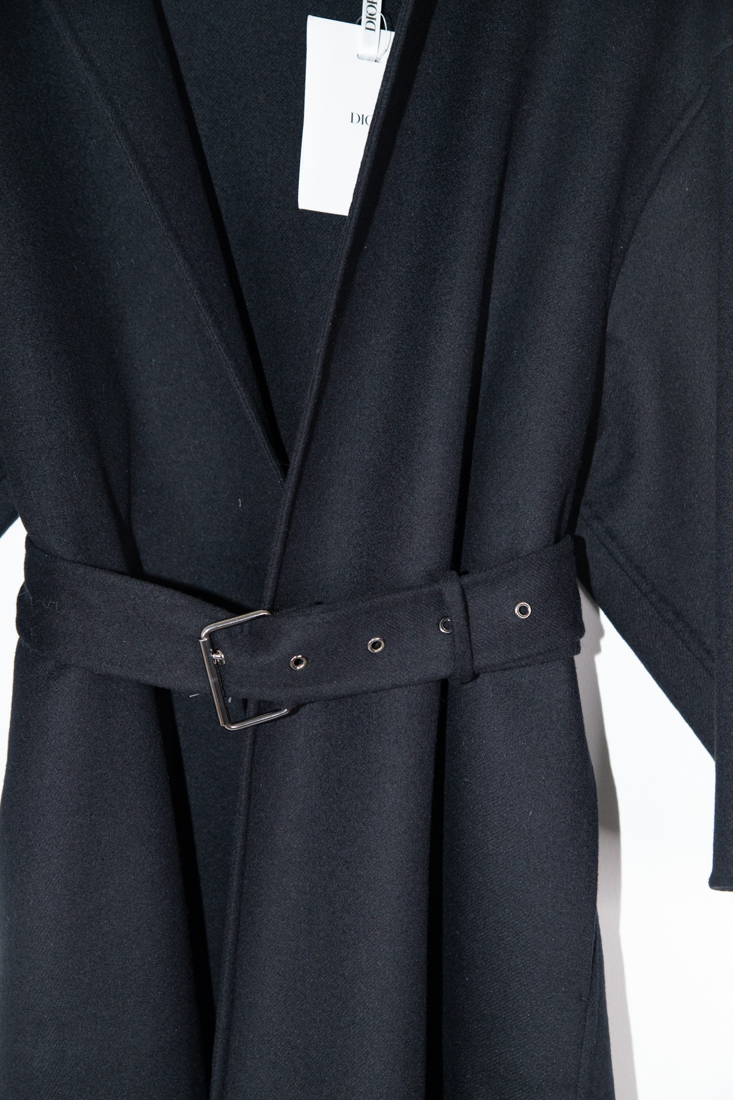 Dior Double-Face-Mantel aus Wollmischung in Schwarz