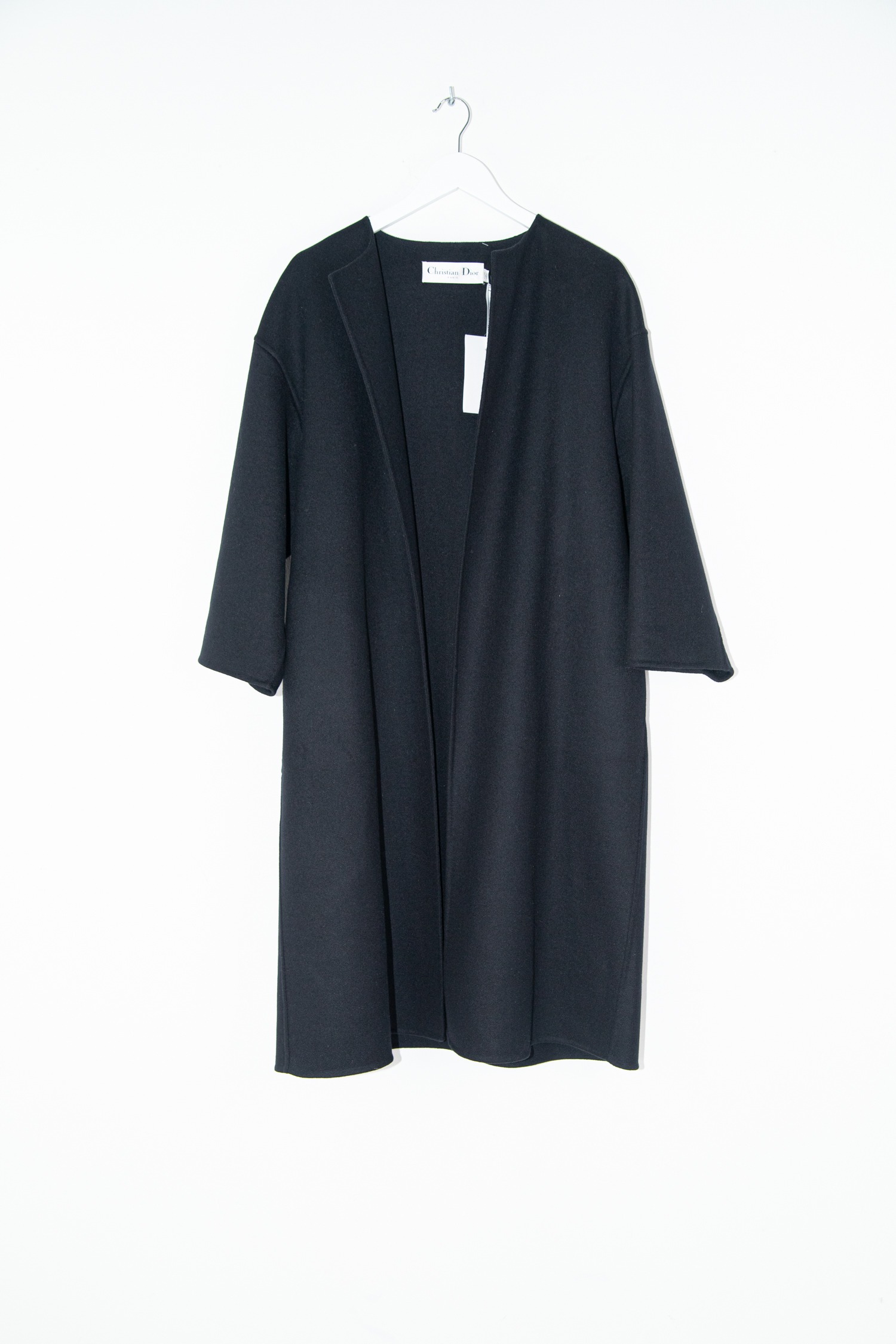 Dior Double-Face-Mantel aus Wollmischung in Schwarz