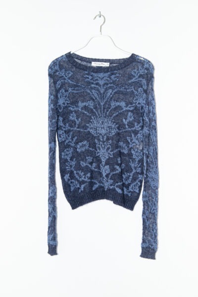 Dior Strickpullover in Dunkelblau und Blau