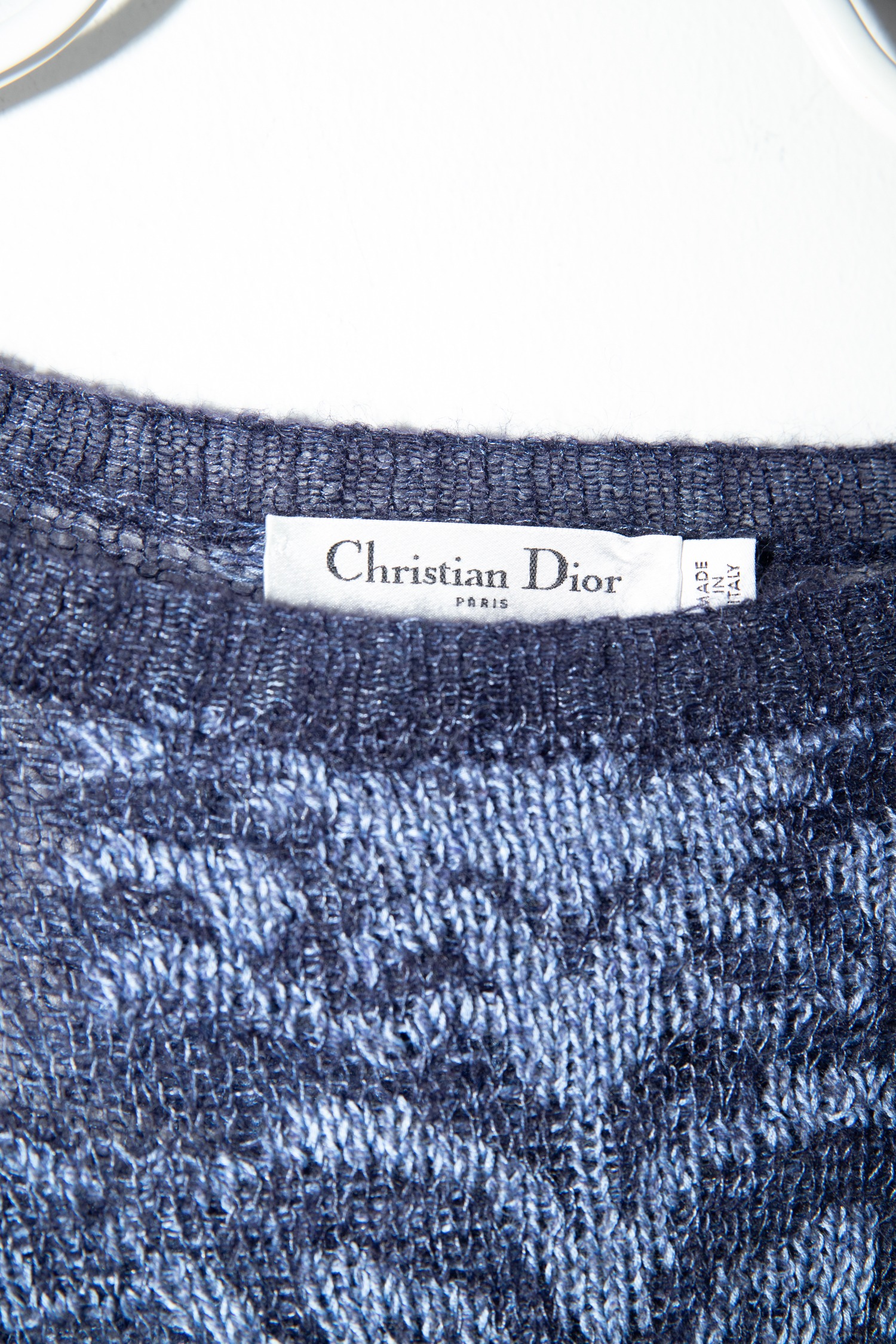Dior Strickpullover in Dunkelblau und Blau