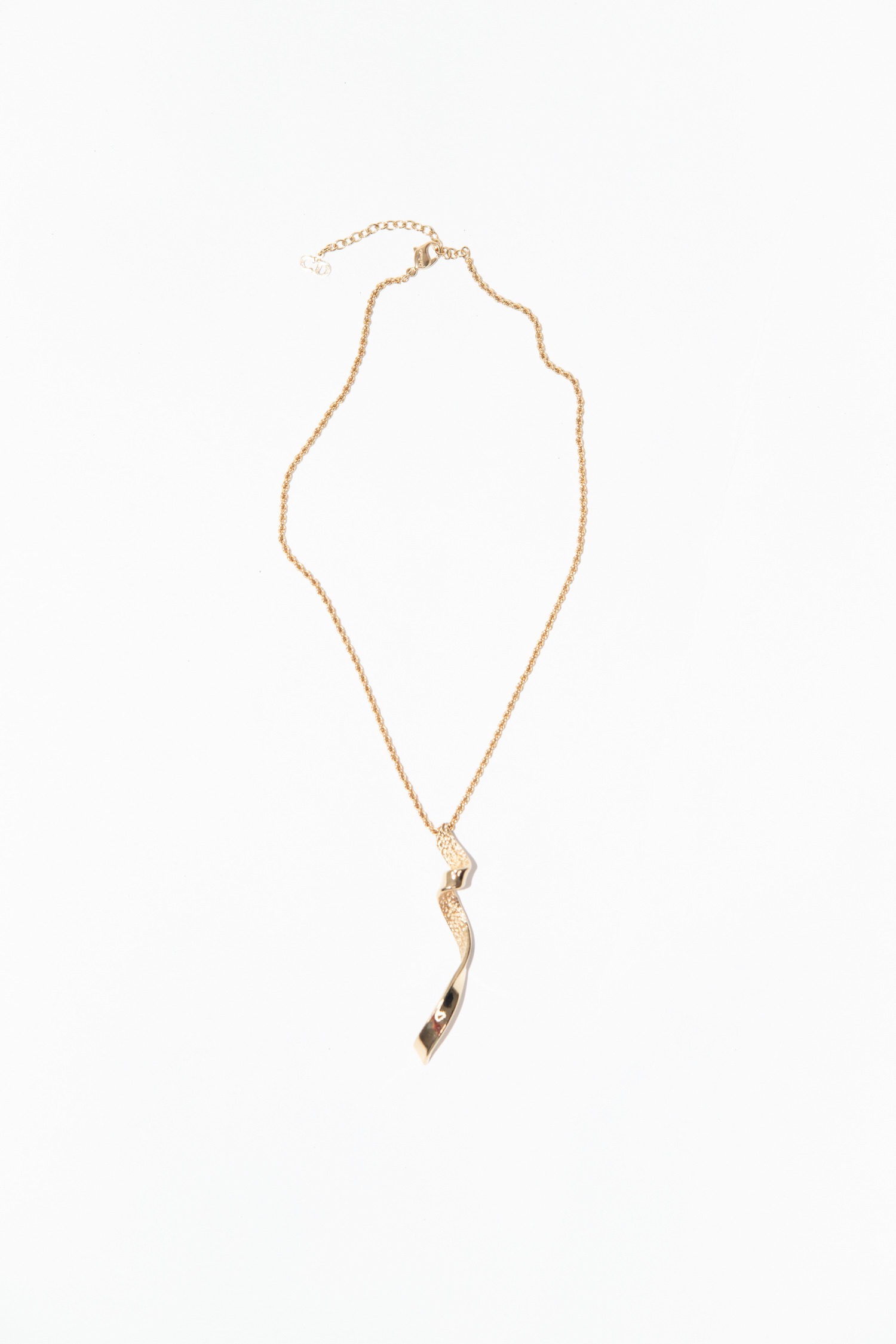 Dior Zopfkette mit Anhänger in Gold