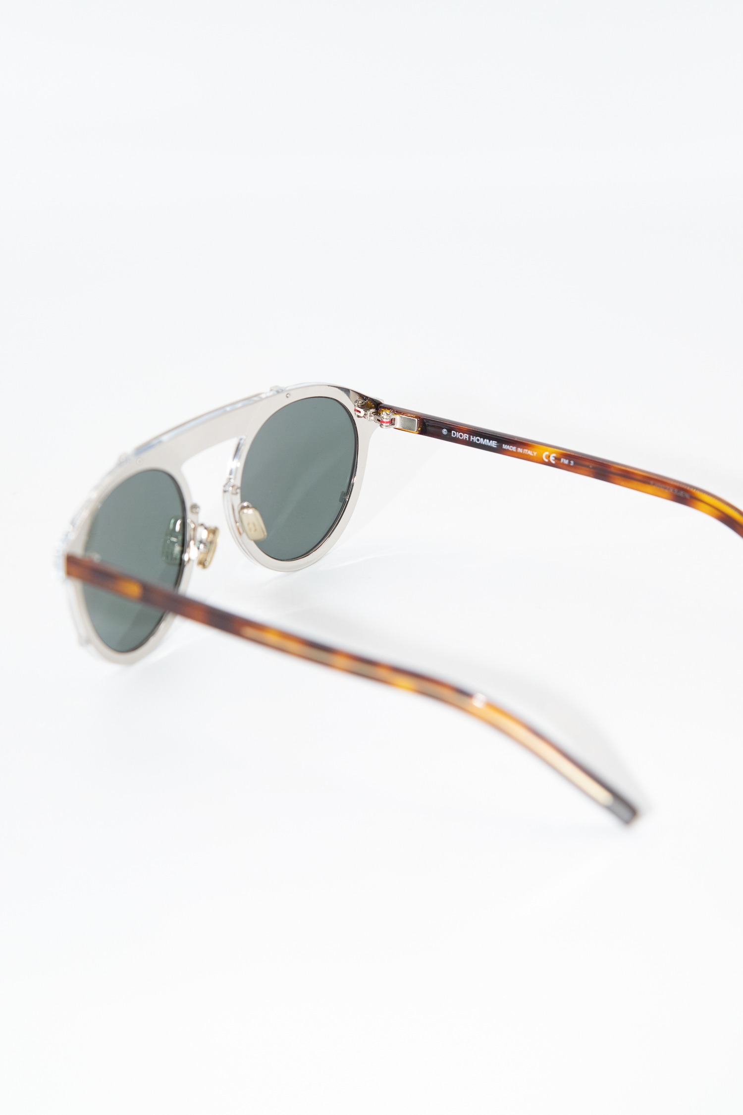 Dior Homme "Diorgenese" Sonnenbrille in Silber und Braun