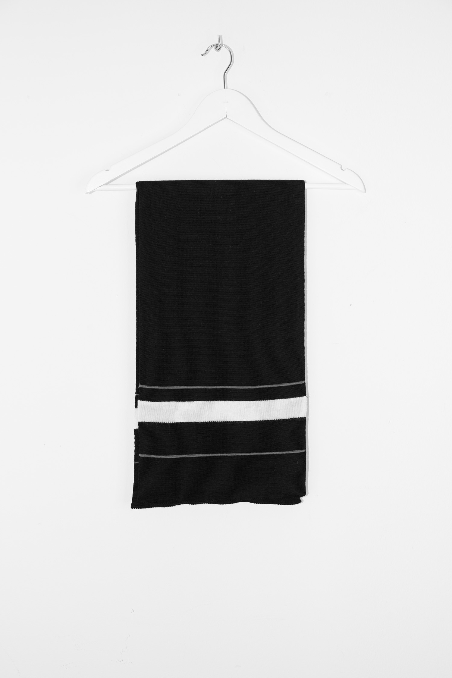 Dries van Noten Schal mit Streifen in Dunkelblau