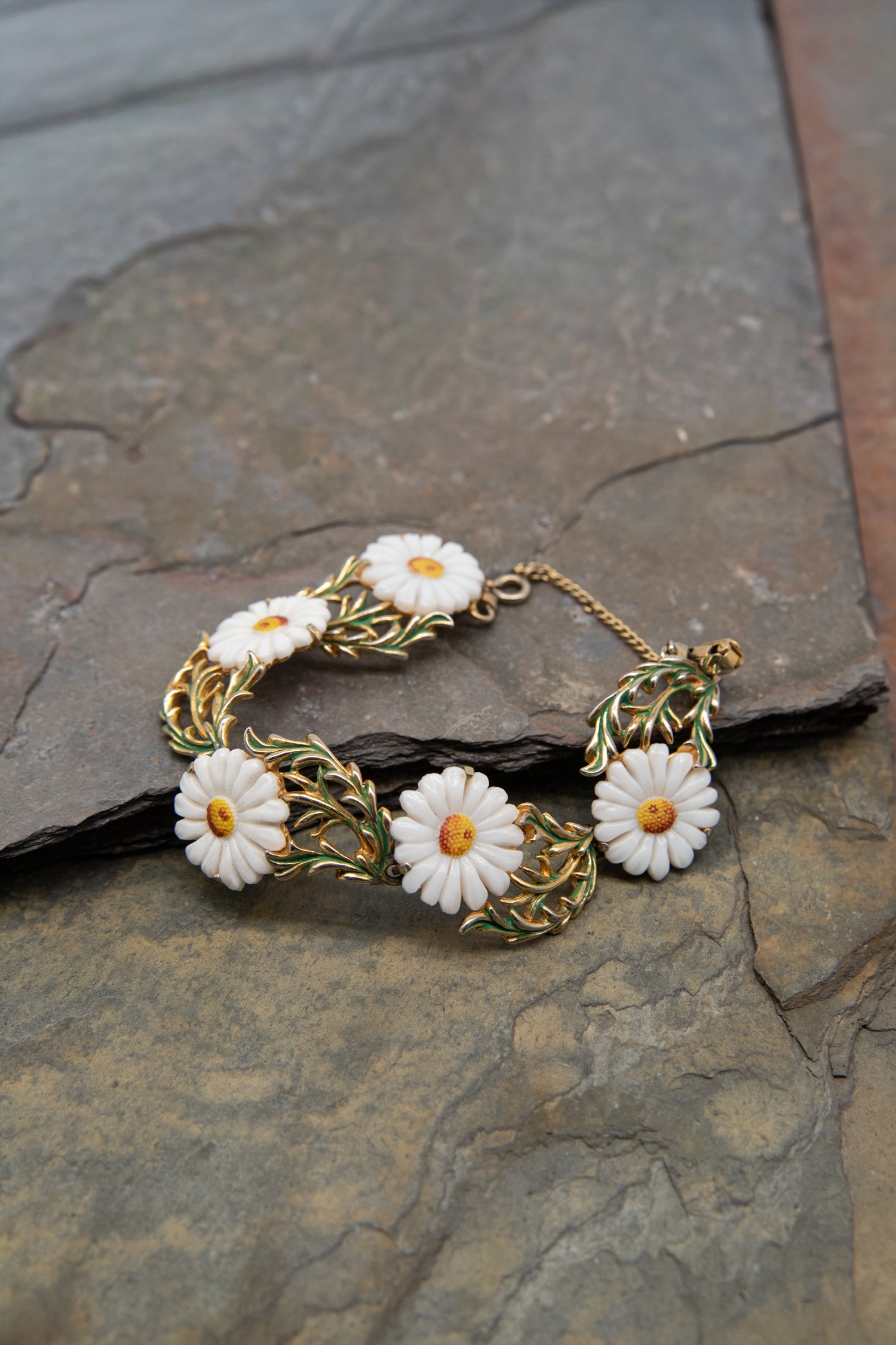 Elsa Schiaparelli Vintage Schmuck-Set mit Margeriten